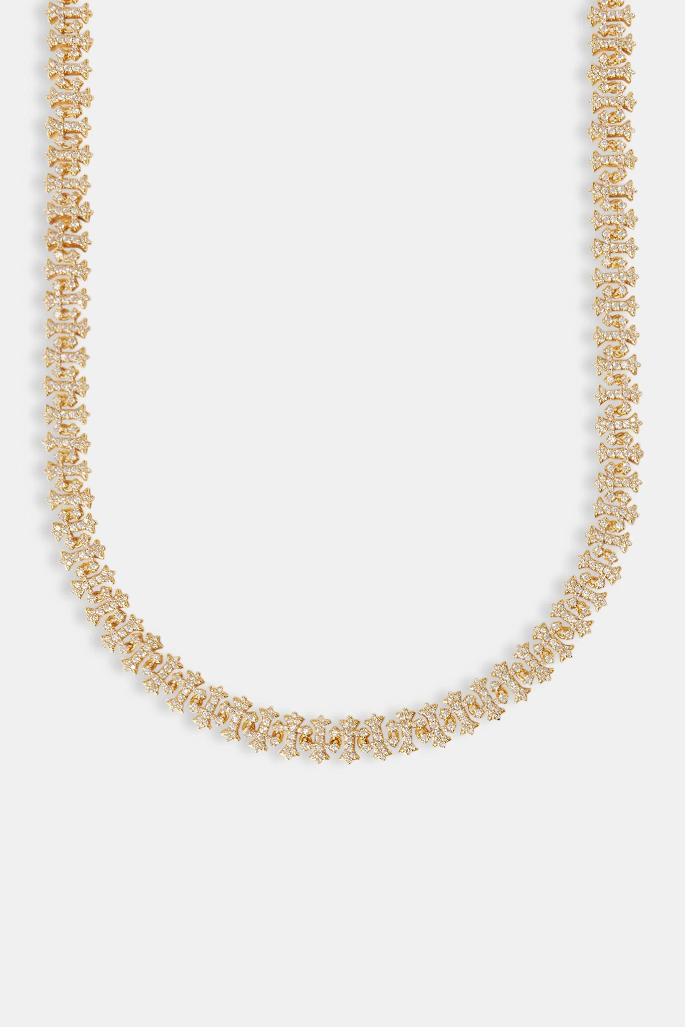 10mm Iced Alternating Cross Chain - Image 2