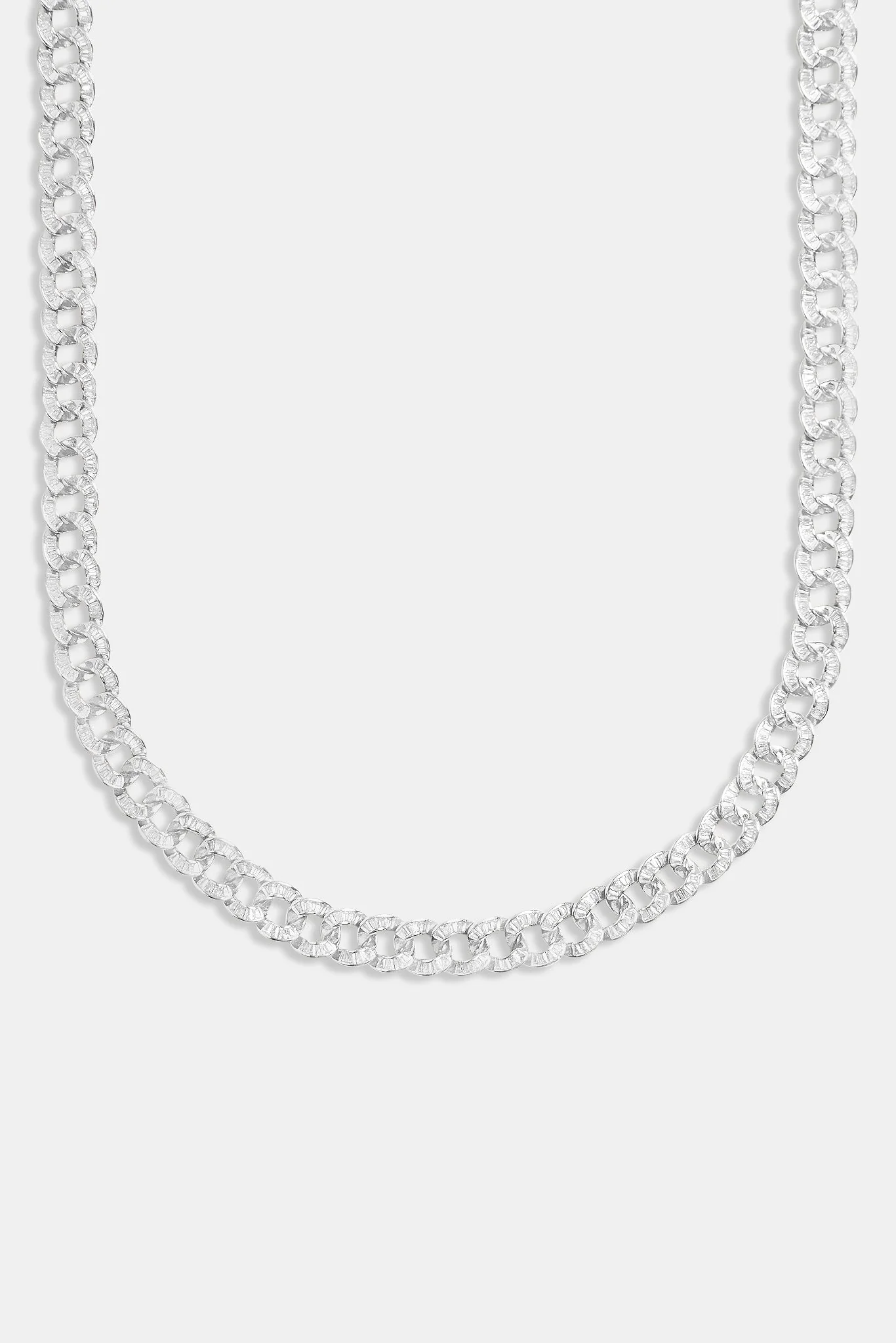 10mm Iced CZ Baguette Cuban Chain - Image 2