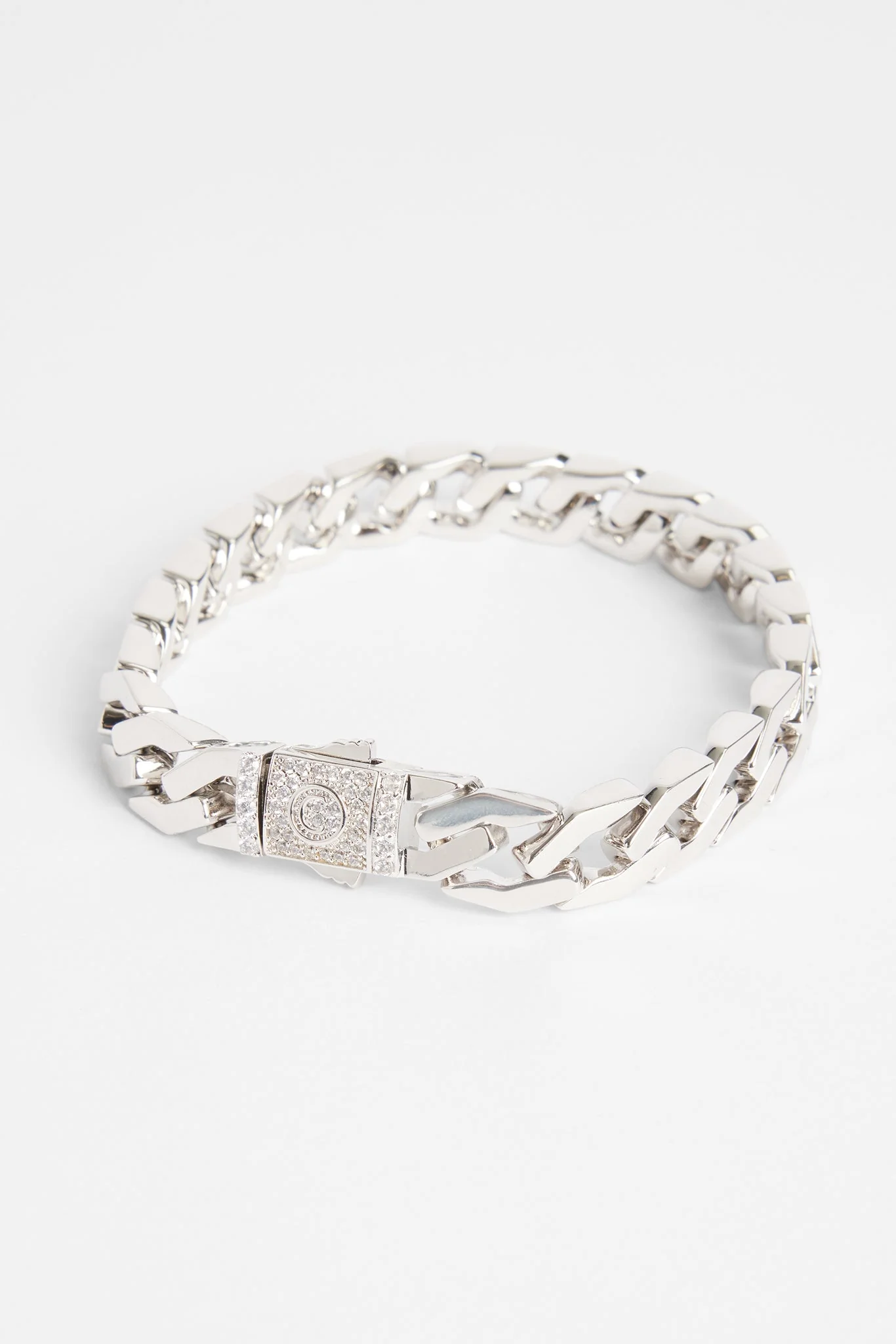 10mm Polished Flat Prong Bracelet - Image 2