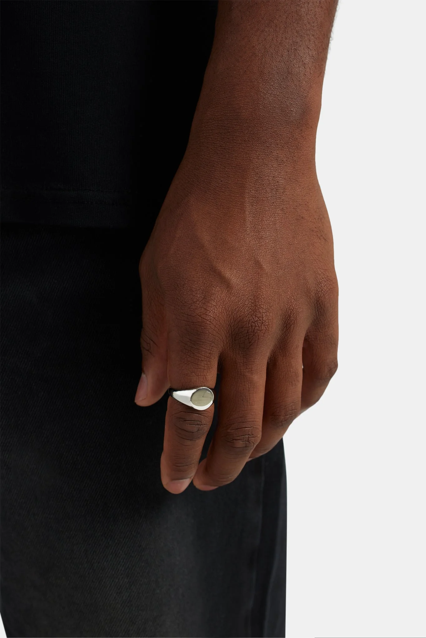 11mm Polished Round Signet Ring - Image 2