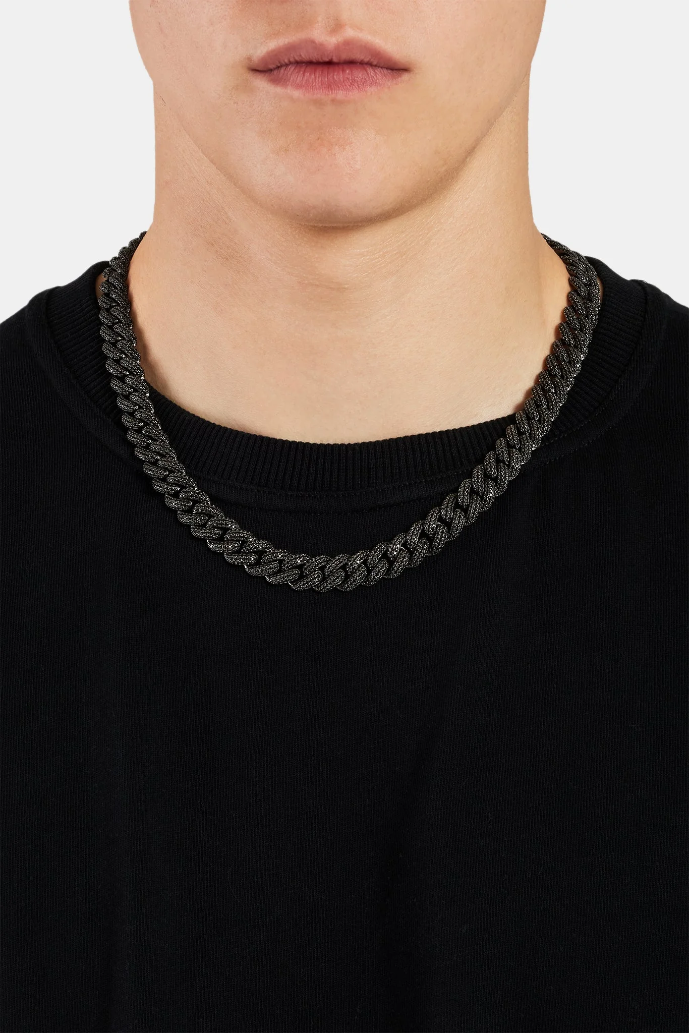 Iced Cuban Chain - Black - Image 2