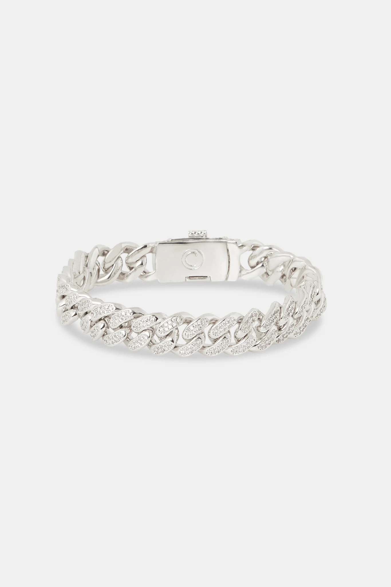 12mm Iced Cuban Link Bracelet - Image 2