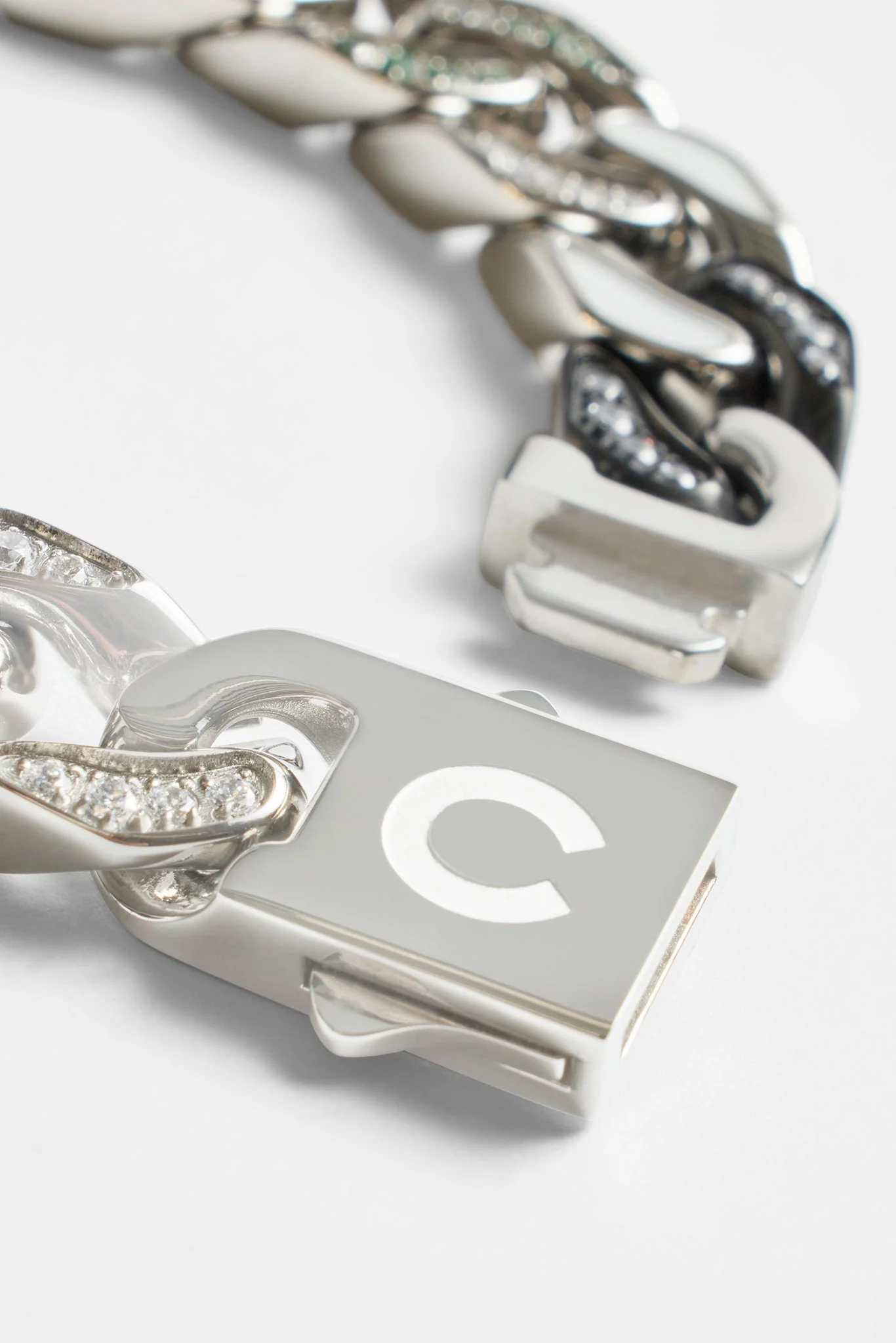 12mm Iced CZ & Colour Enamel Mix Cuban Bracelet - Image 3