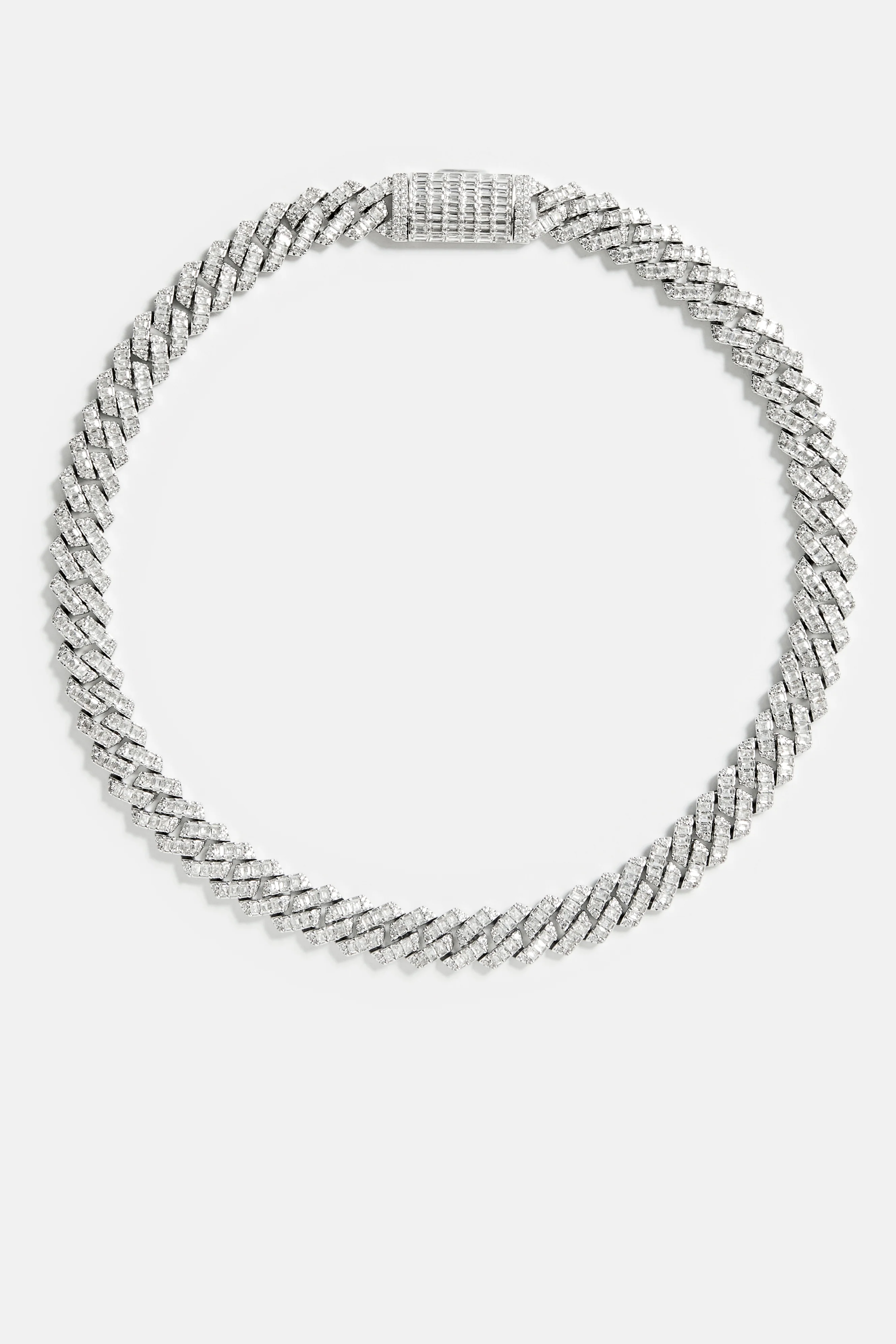 14mm Baguette Prong Cuban Chain - Image 4