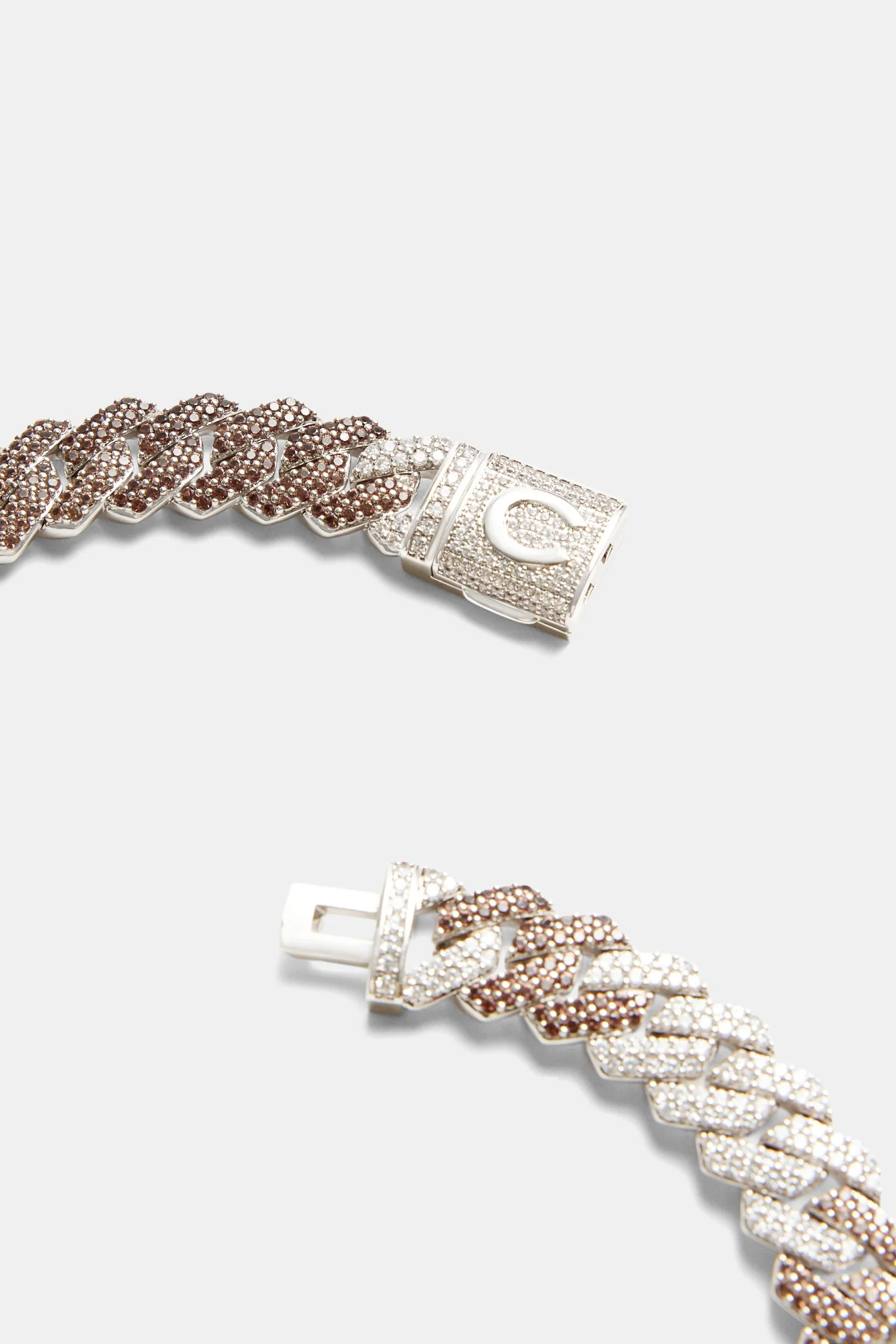 14mm Gradient Iced Cuban Chain - Chocolate - Image 3