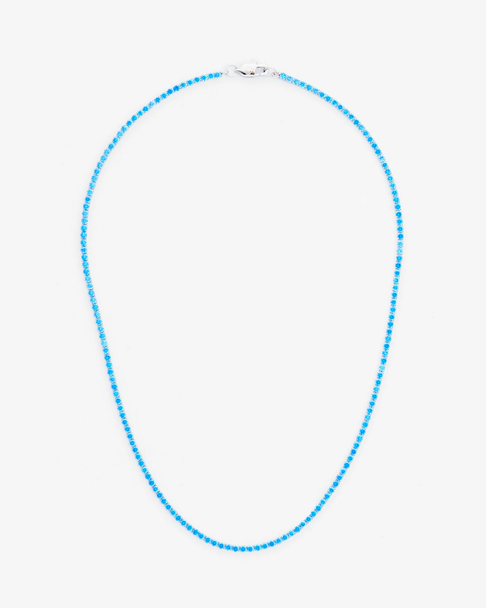 2.5mm Micro Tennis Chain - Blue