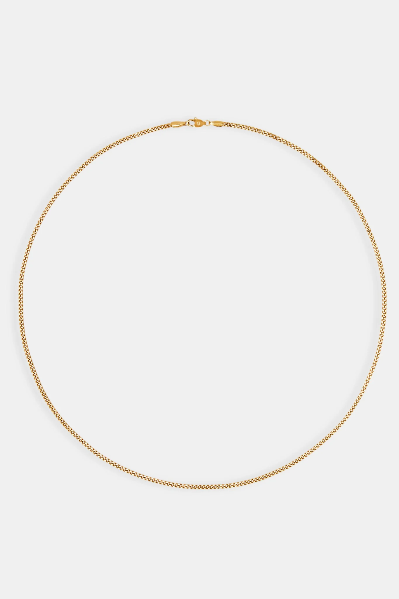 2mm Gold Plated Micro Cuban Chain - Image 3