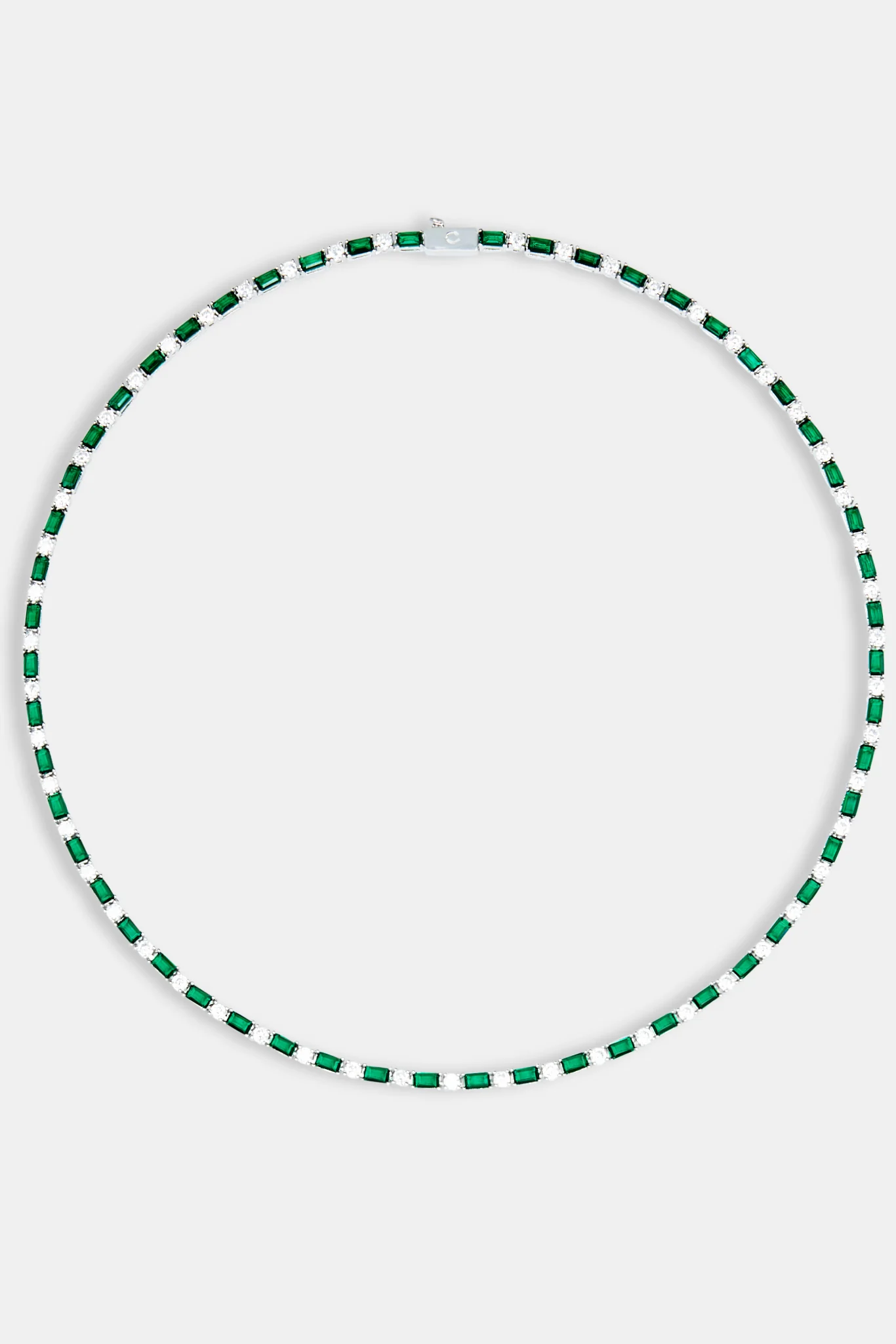 2mm Green And White Tennis Chain - Image 4