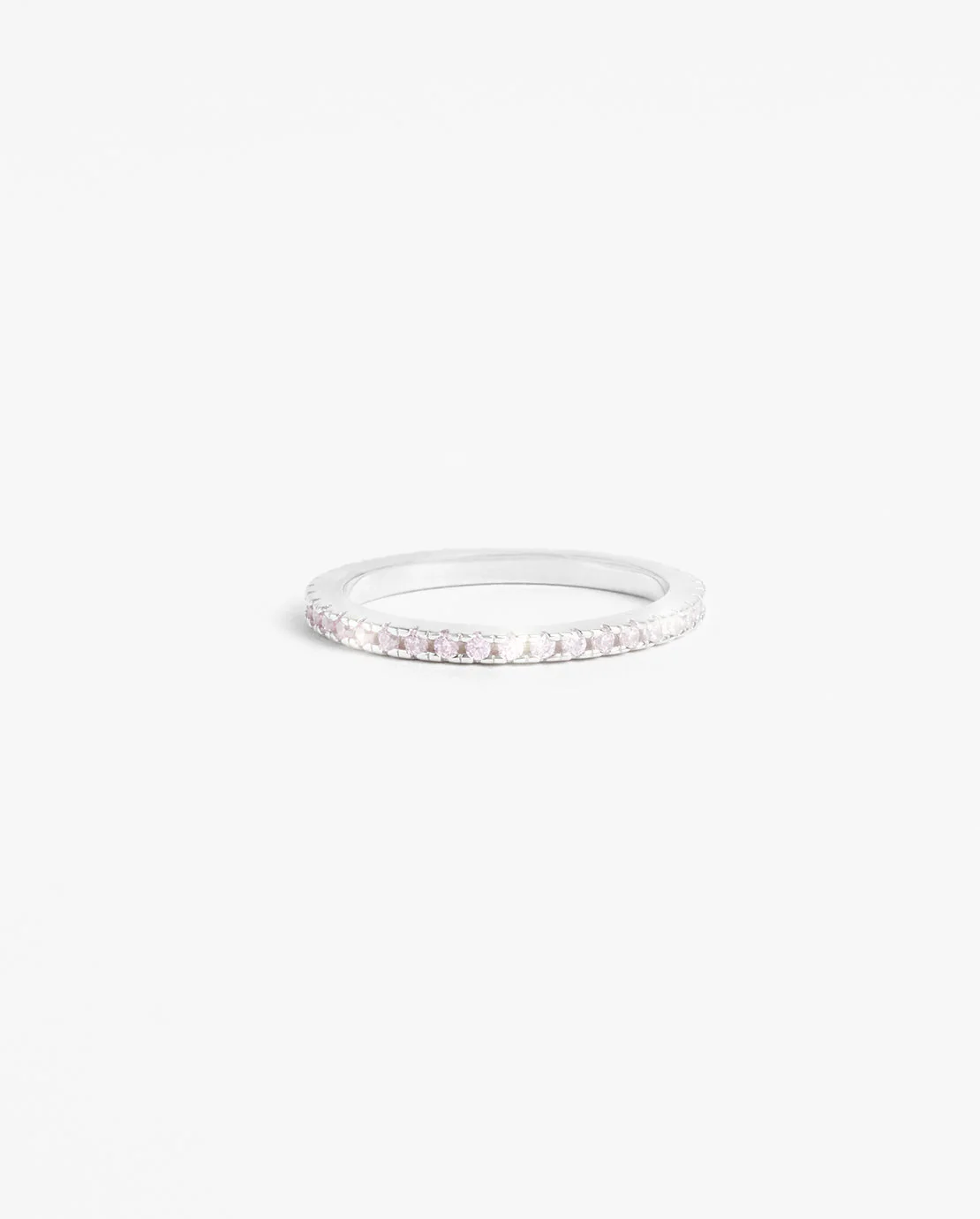 2mm Pink Round Tennis Ring - Image 2