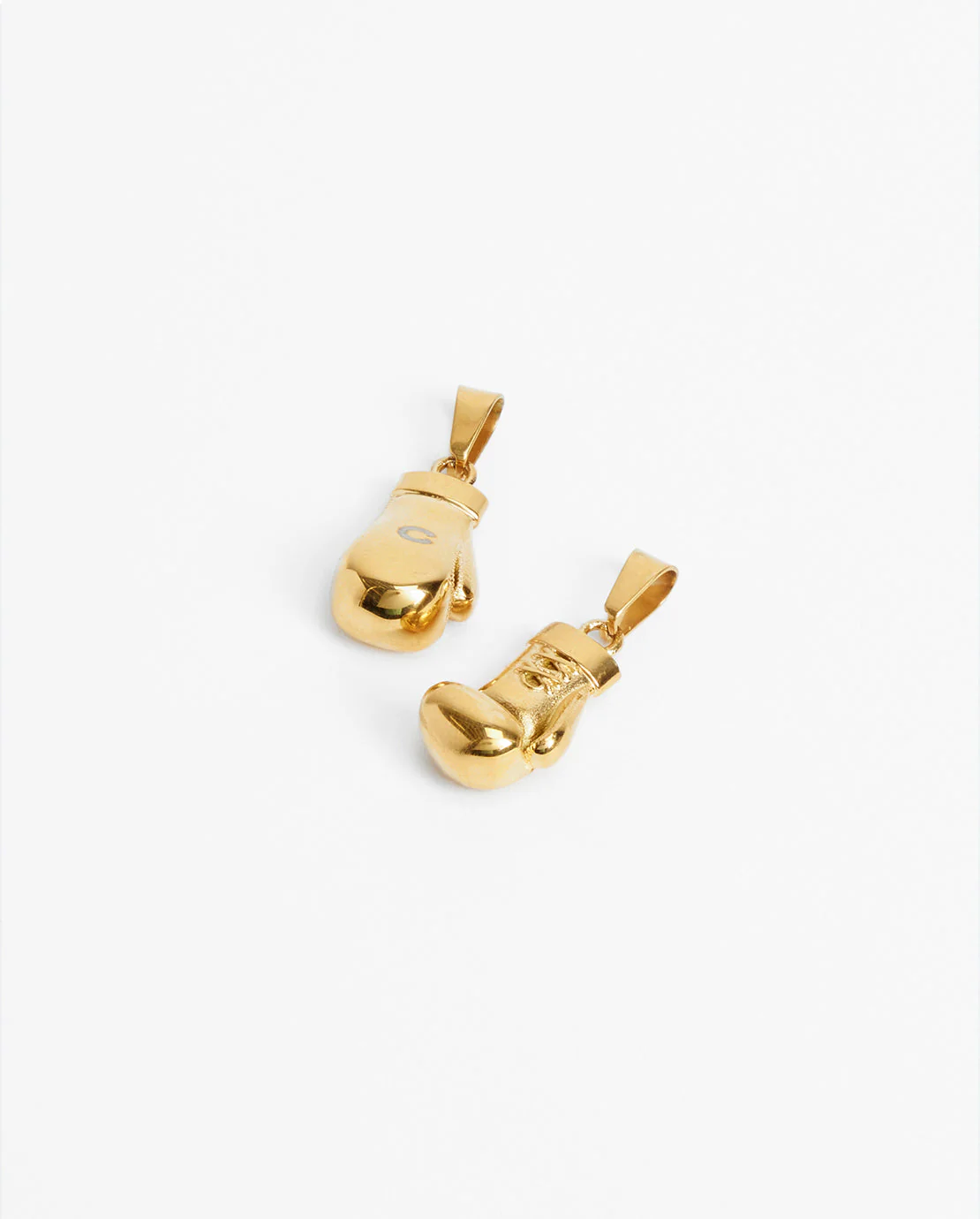 3mm Boxing Glove Cuban Chain Necklace - Gold - Image 3