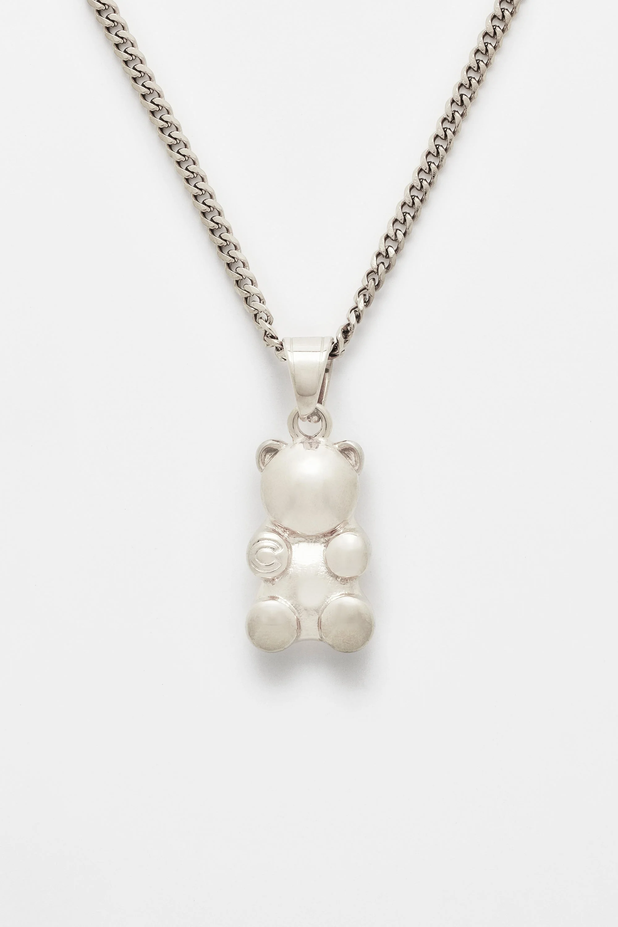 3mm Cernucci Bear Cuban Chain Necklace