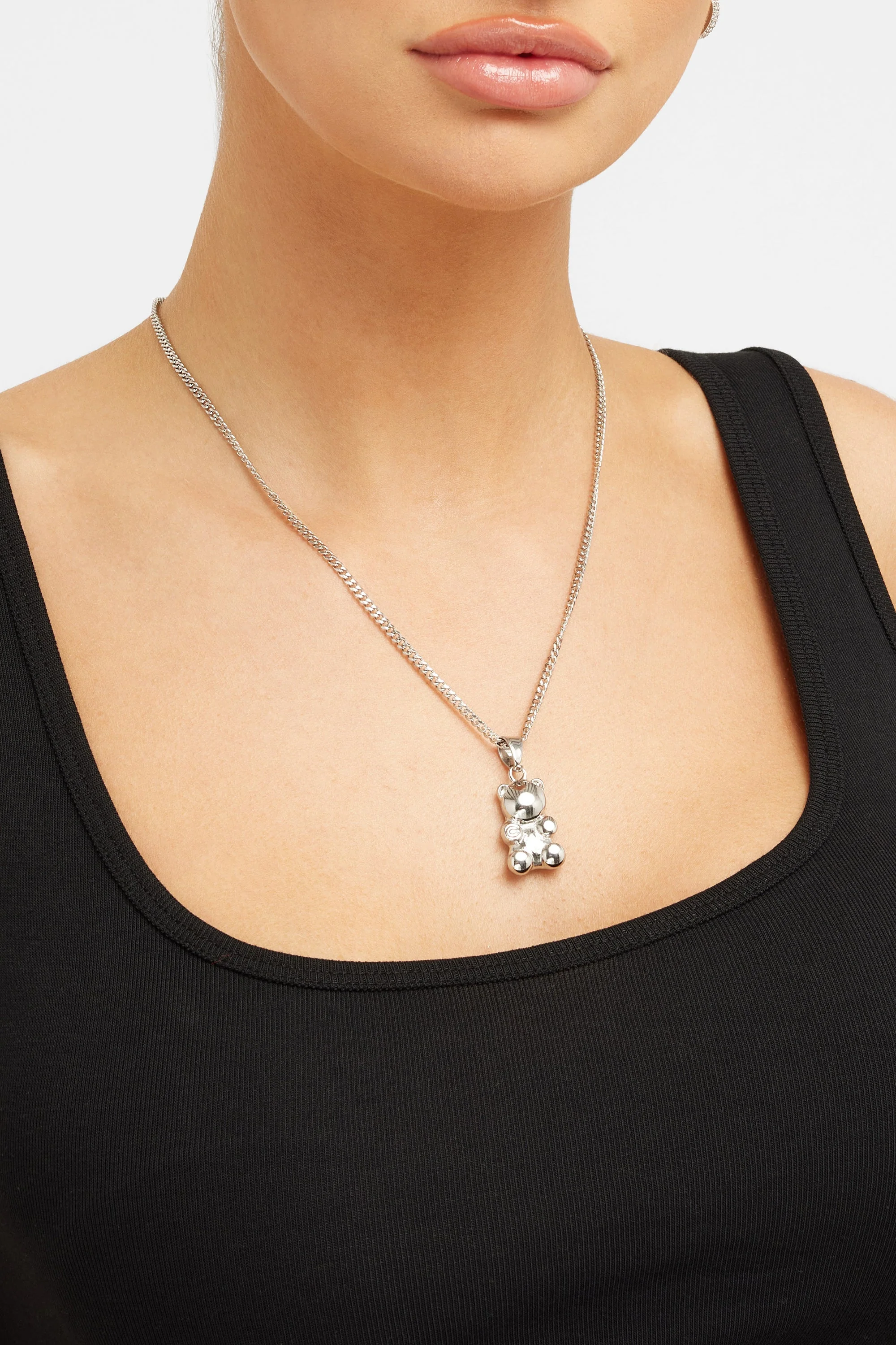 3mm Cernucci Bear Cuban Chain Necklace - Image 3
