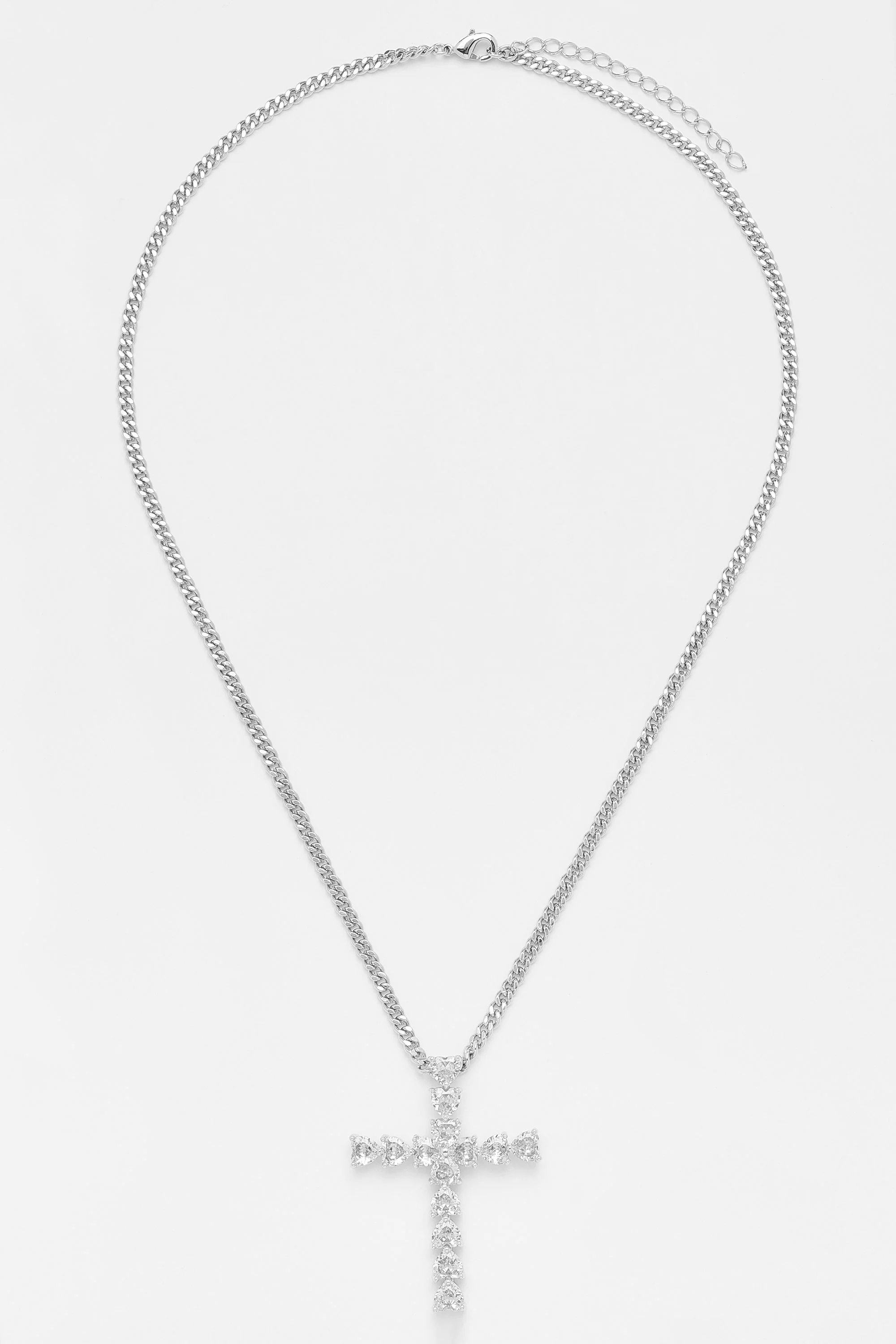 3mm Cuban Chain & Iced Cross Pendant - Image 3