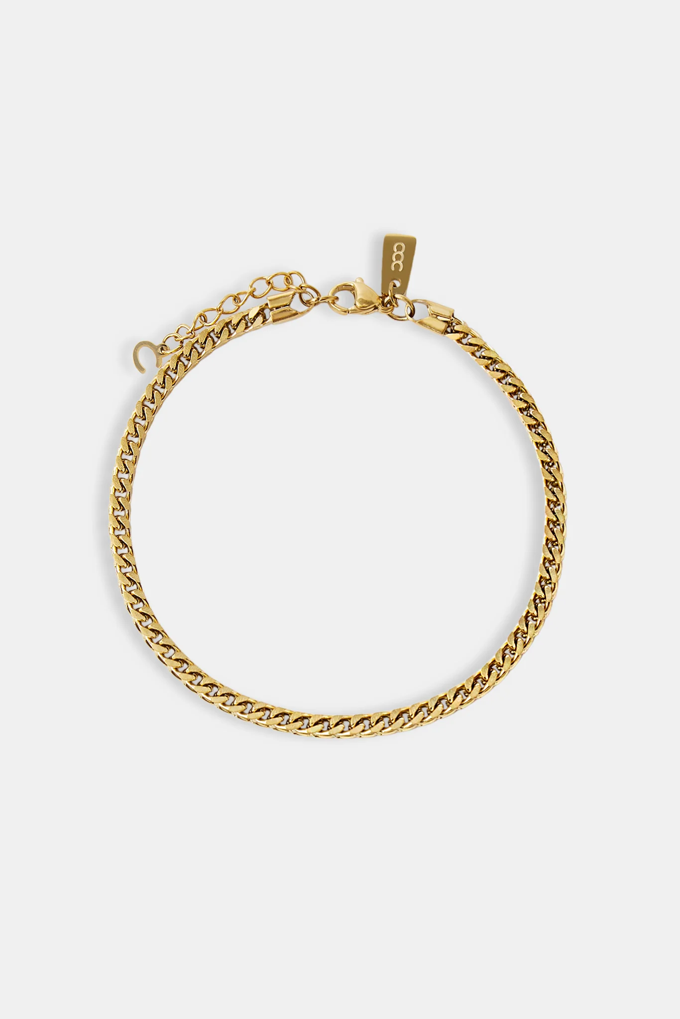 3mm Franco Bracelet - Gold - Image 2