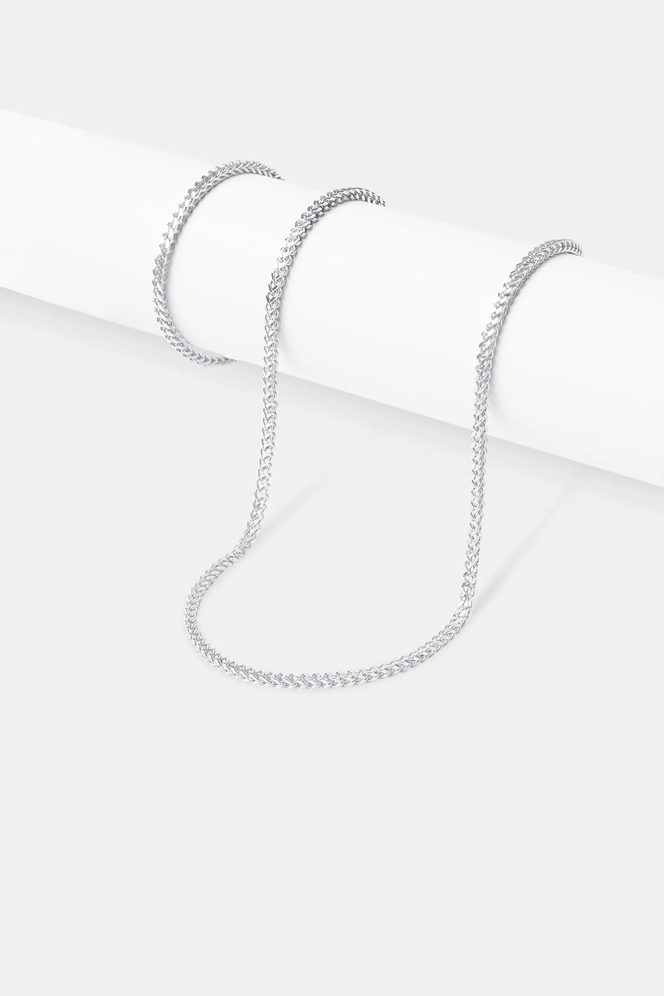 3mm Franco Chain & Bracelet - White - Image 2