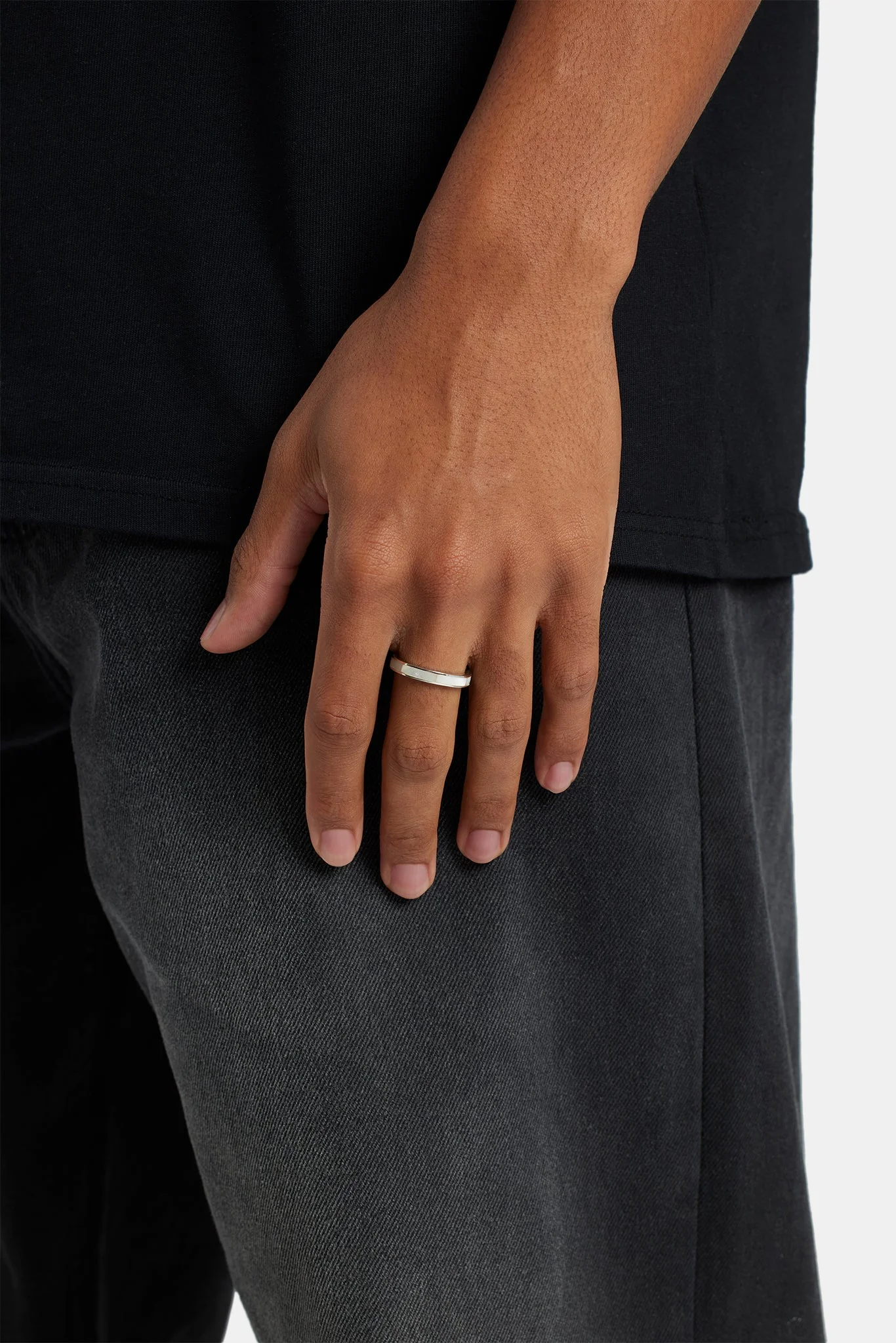 3mm Stone Band Ring - Image 2
