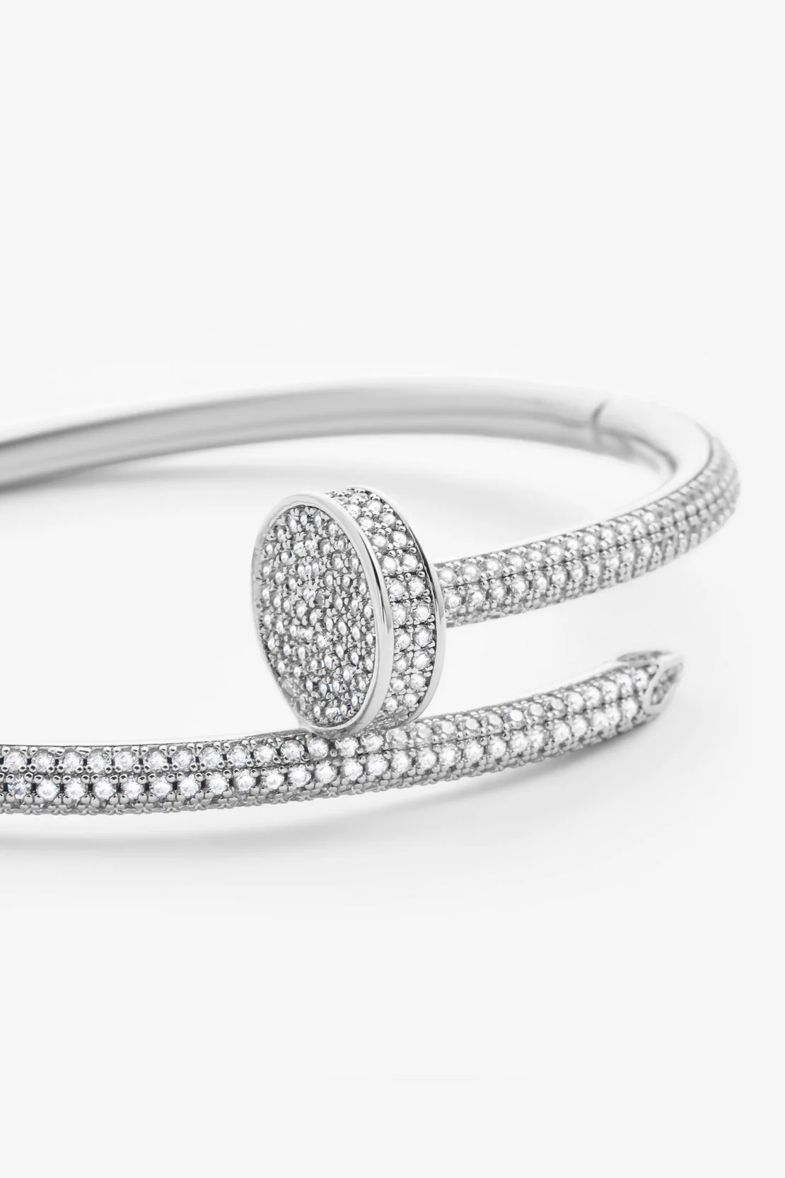 4mm Iced Pave Bangle - Image 2