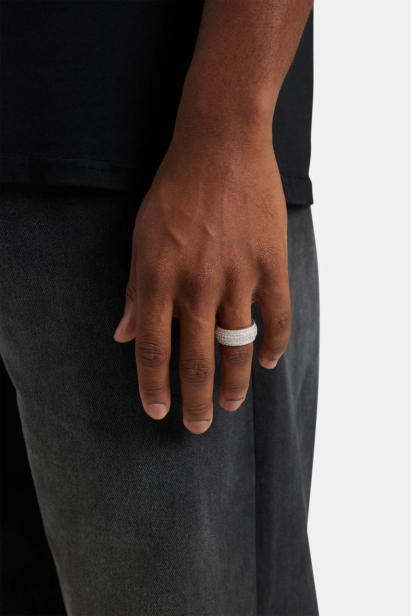 5 Row Band Ring - 10mm - Image 2