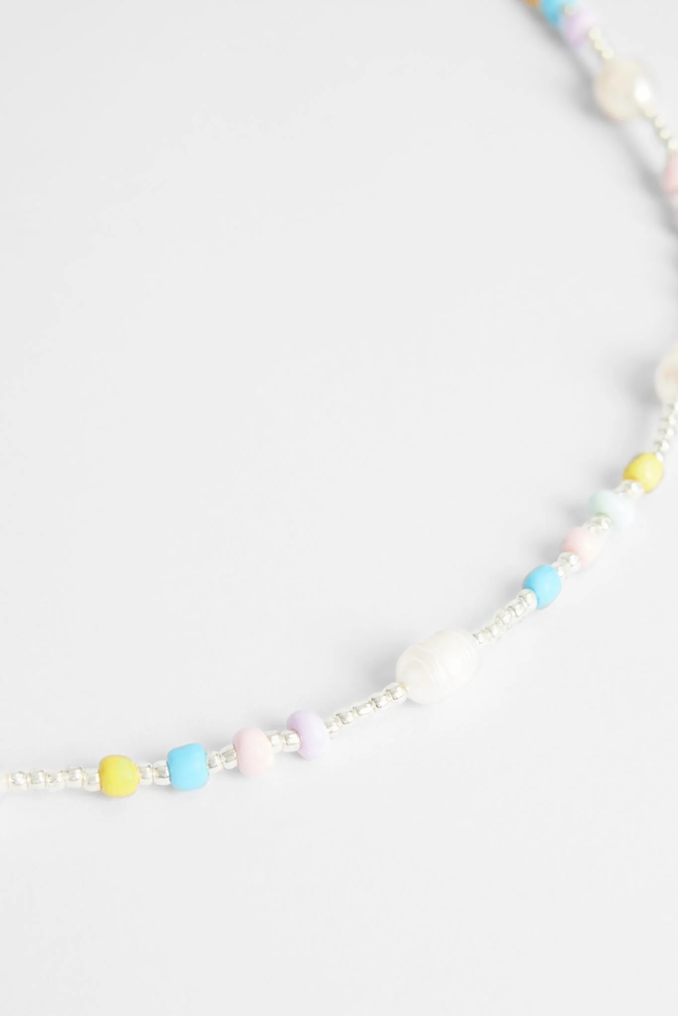 5mm Freshwater Pearl & Mixed Pastel Bead Necklace - Image 3