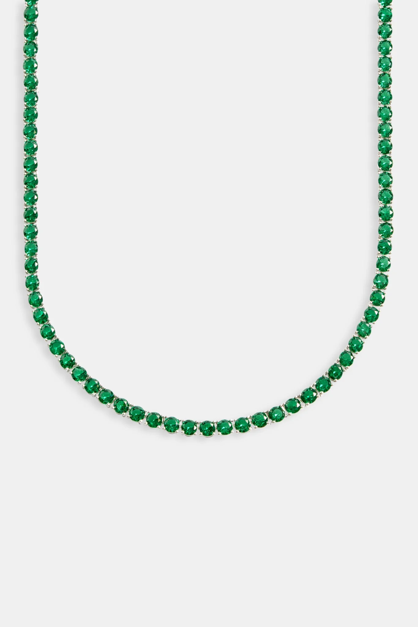 5mm Green Tennis Chain Choker - Image 2