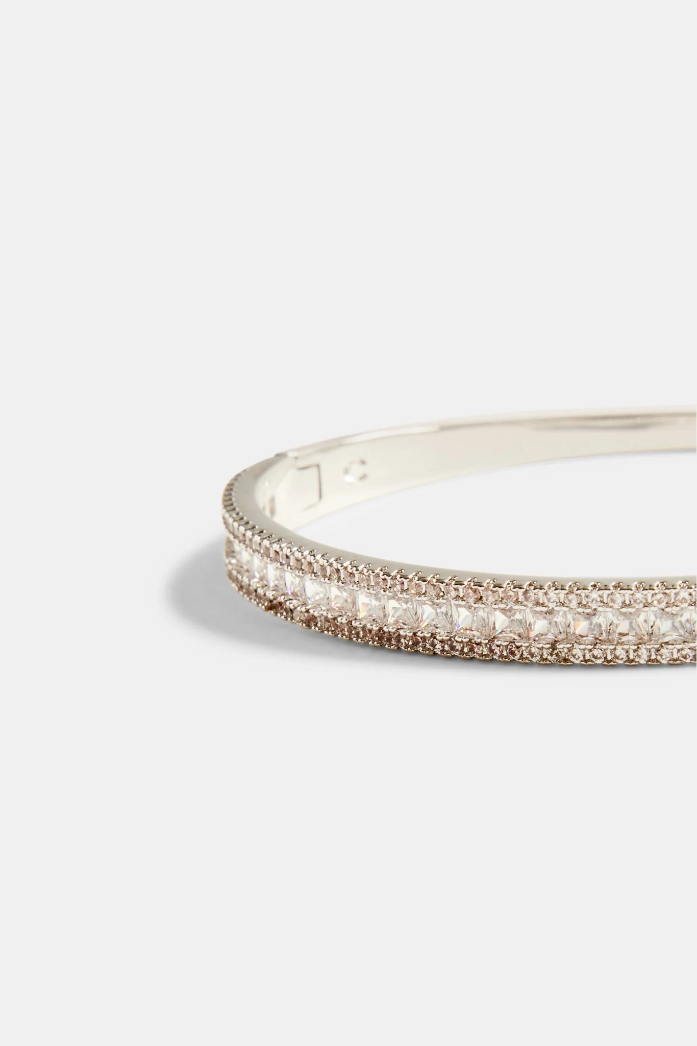 5mm Iced Baguette CZ Bangle - Image 3