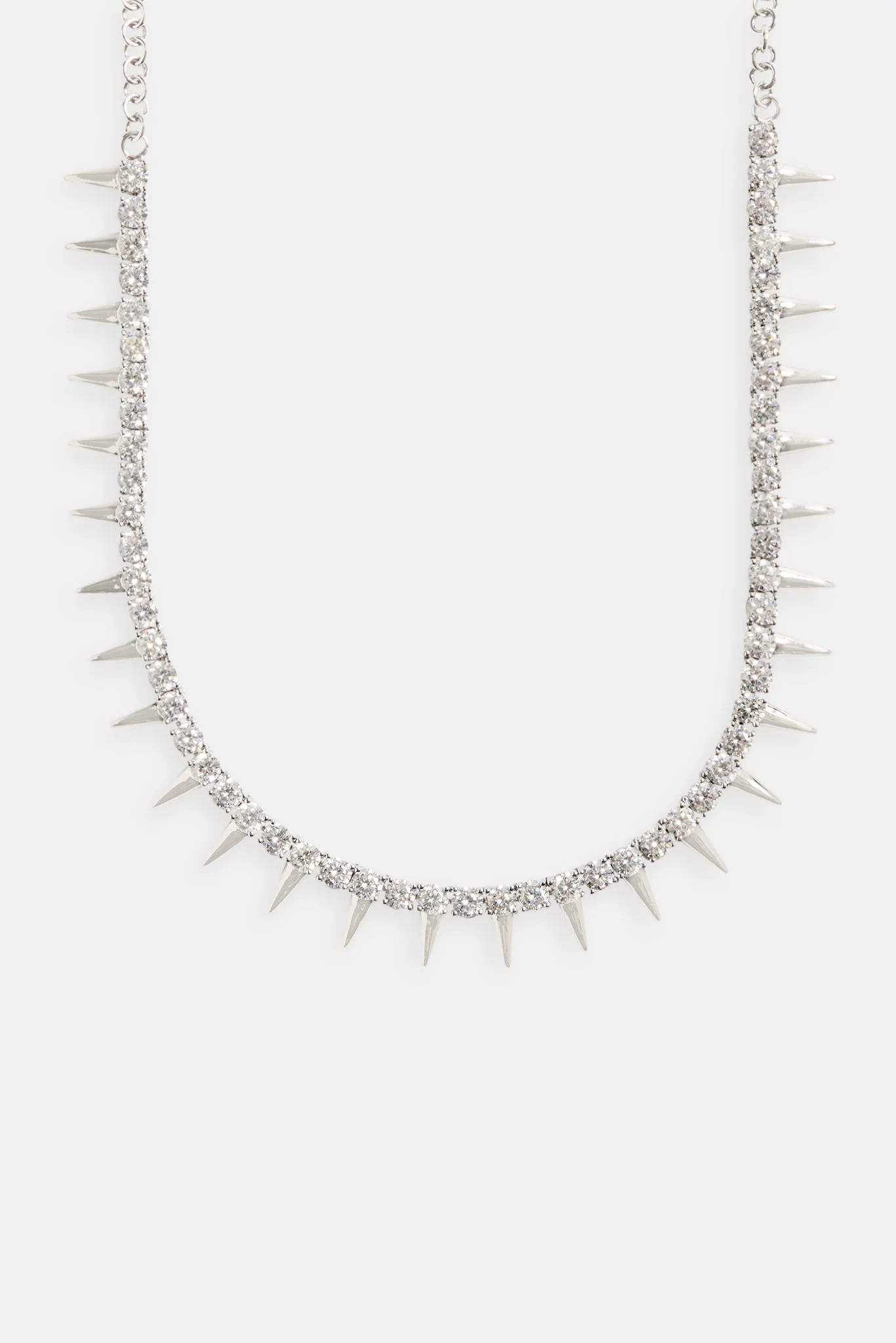 5mm Iced CZ Tennis Spike Choker - Image 2