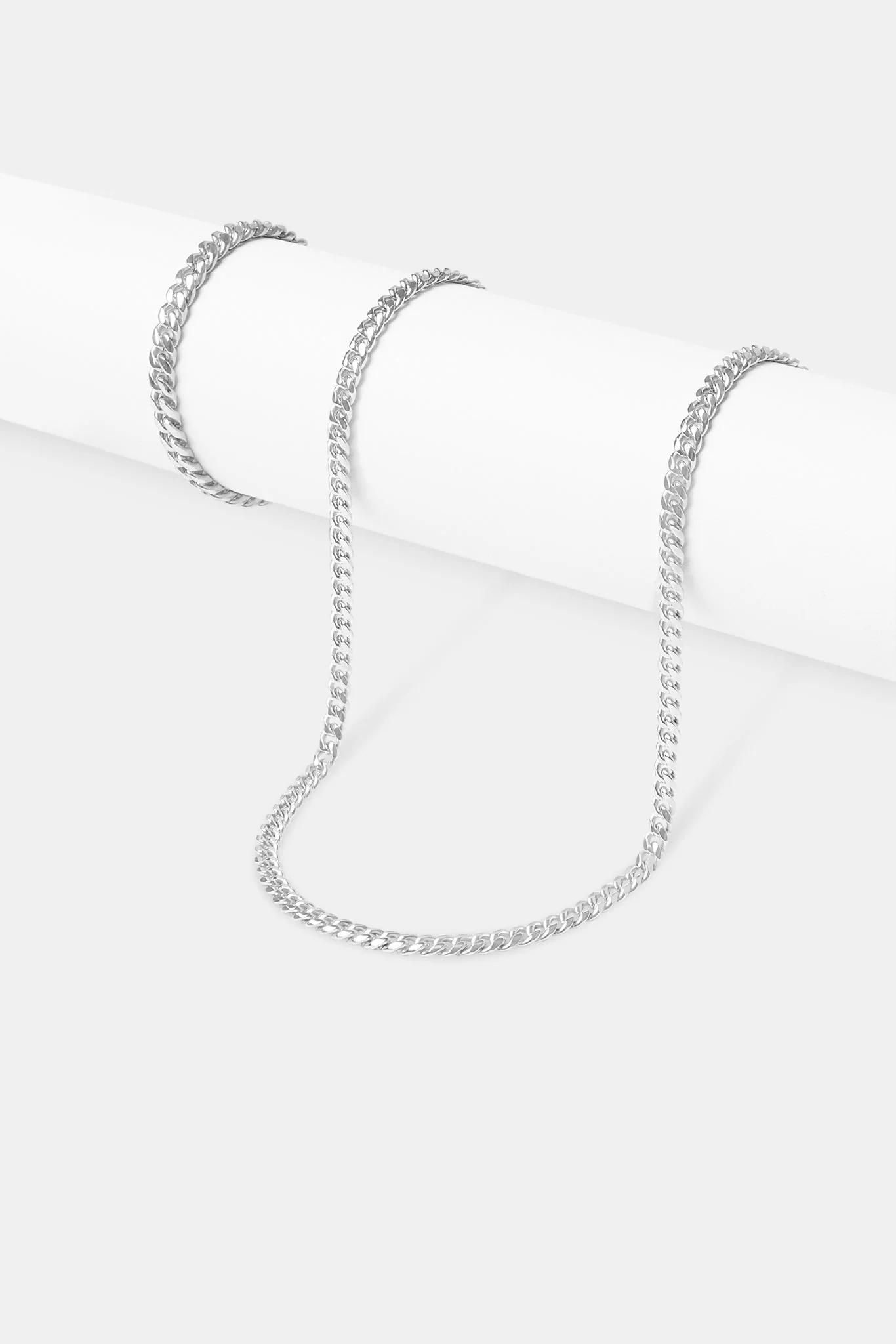 5mm Miami Cuban Chain & Bracelet - White - Image 2