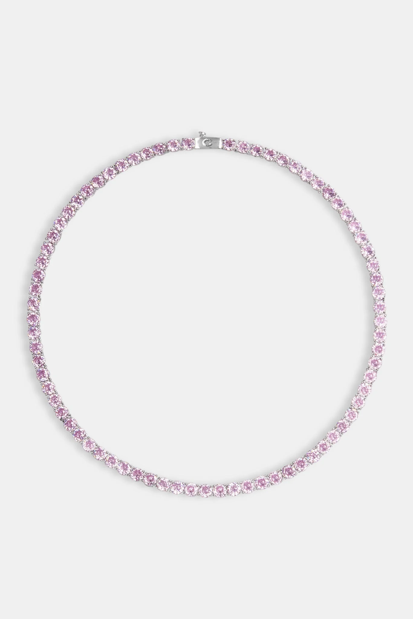 5mm Pastel Pink Tennis Chain - Image 4