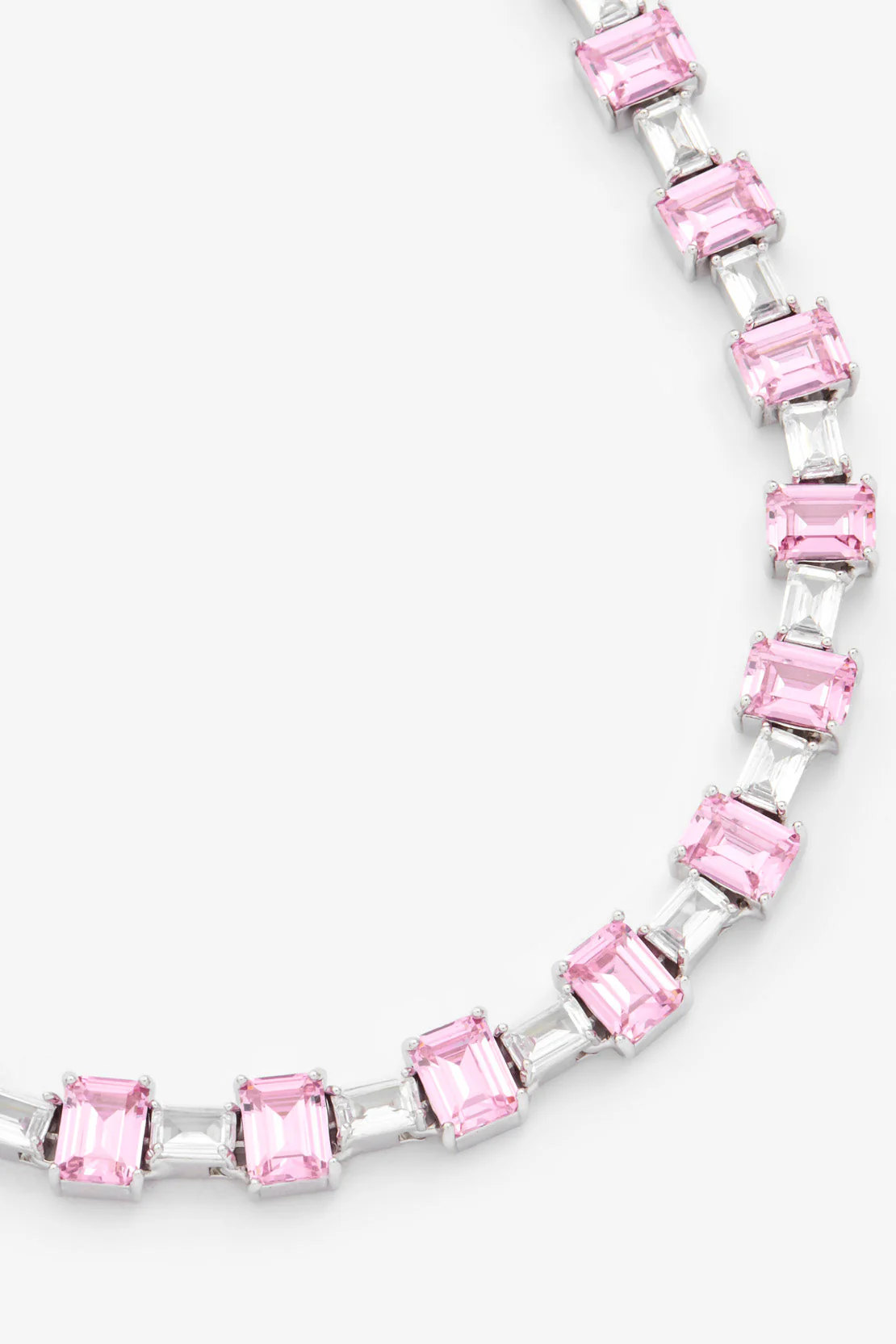 5mm Pink Baguette Tennis Chain - Image 2