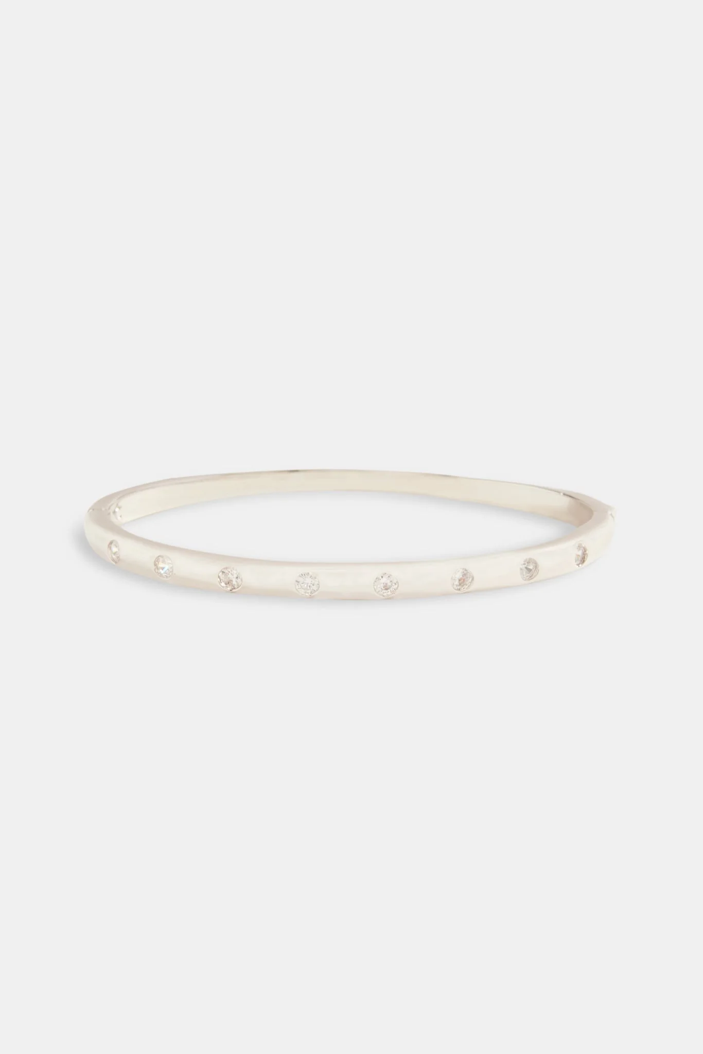 5mm Polished & Round CZ Bangle - Image 2