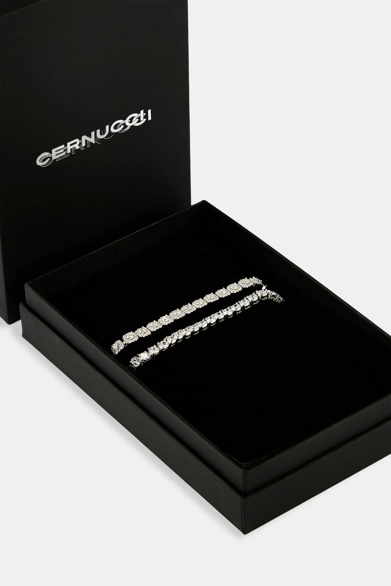 5mm Tennis & 7mm Clustered Tennis Bracelet