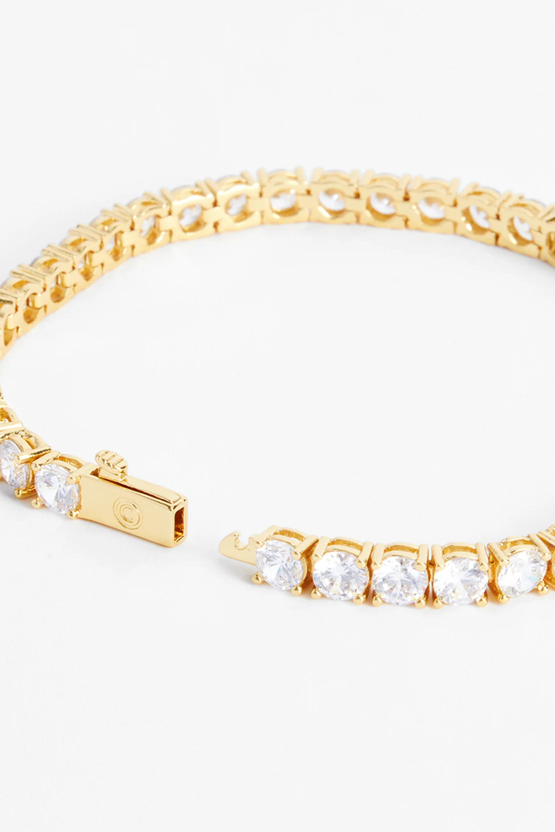 5mm Tennis Bracelet - Gold - Image 3