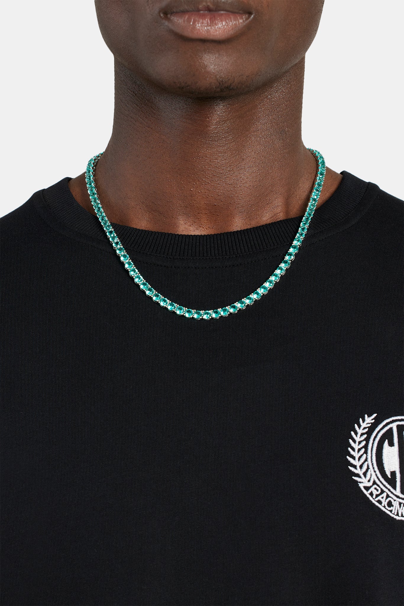 5mm Tennis Chain - Aqua - Image 2