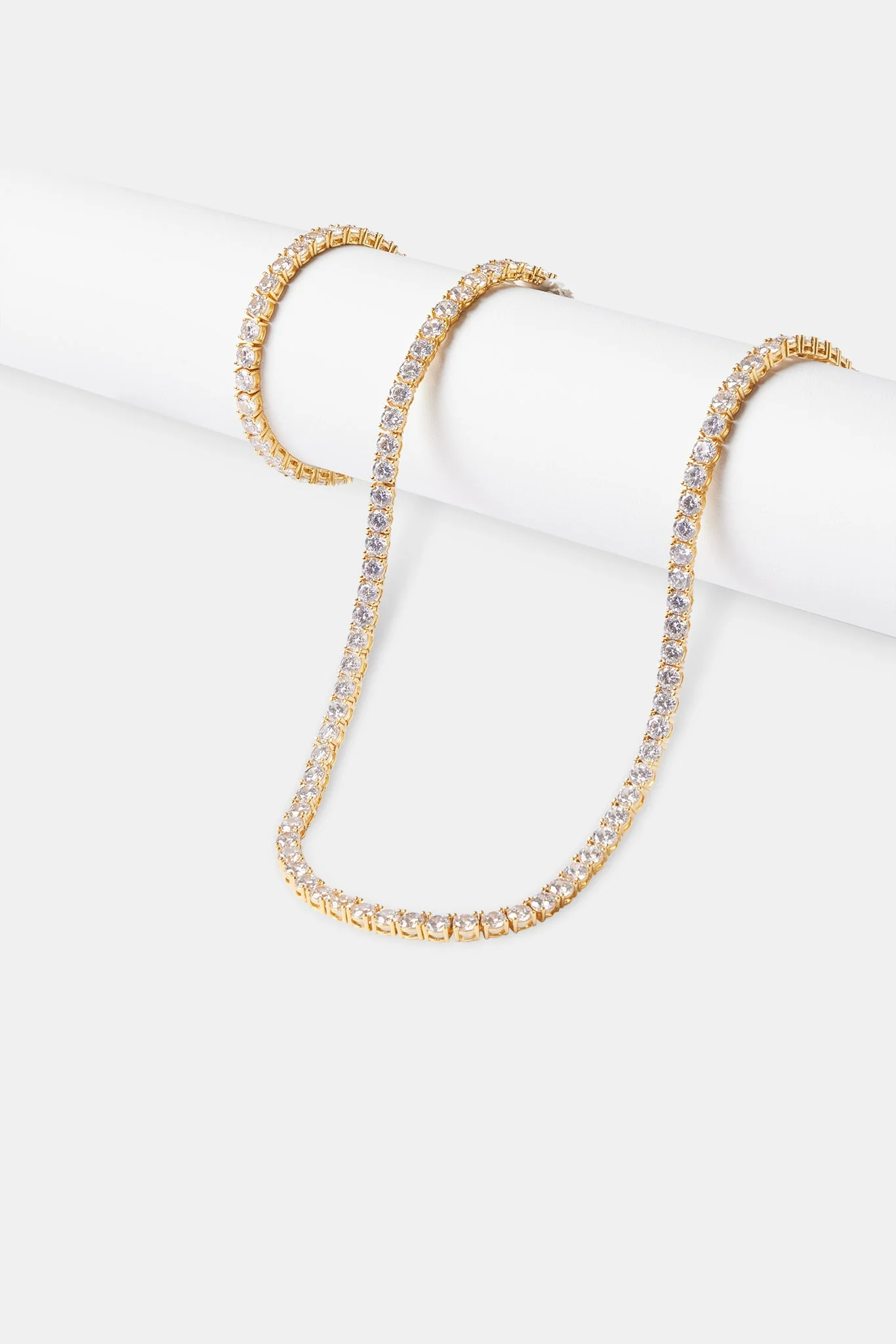 5mm Tennis Chain & Bracelet - Gold - Image 2