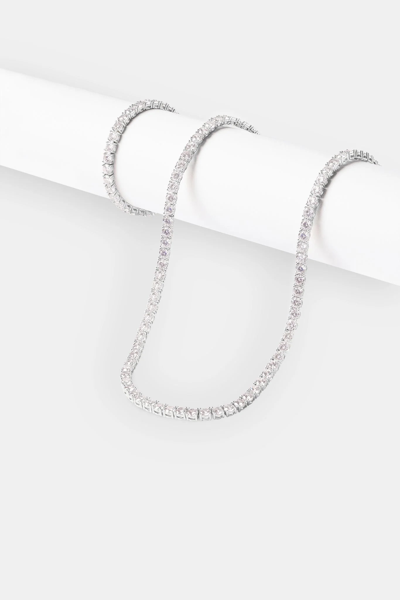 5mm Tennis Chain & Bracelet - White - Image 2