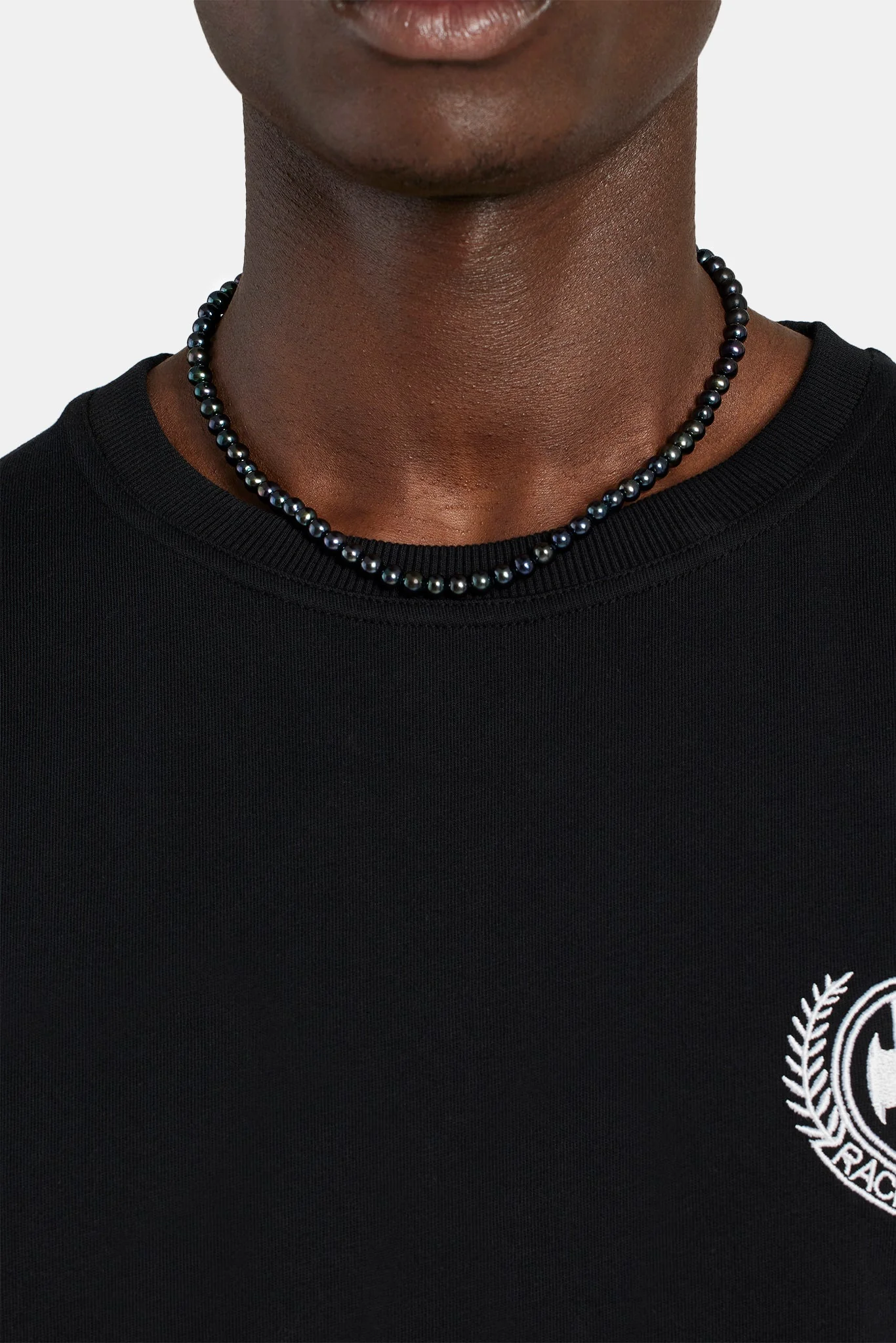 6mm Black Freshwater Pearl Necklace - Image 2