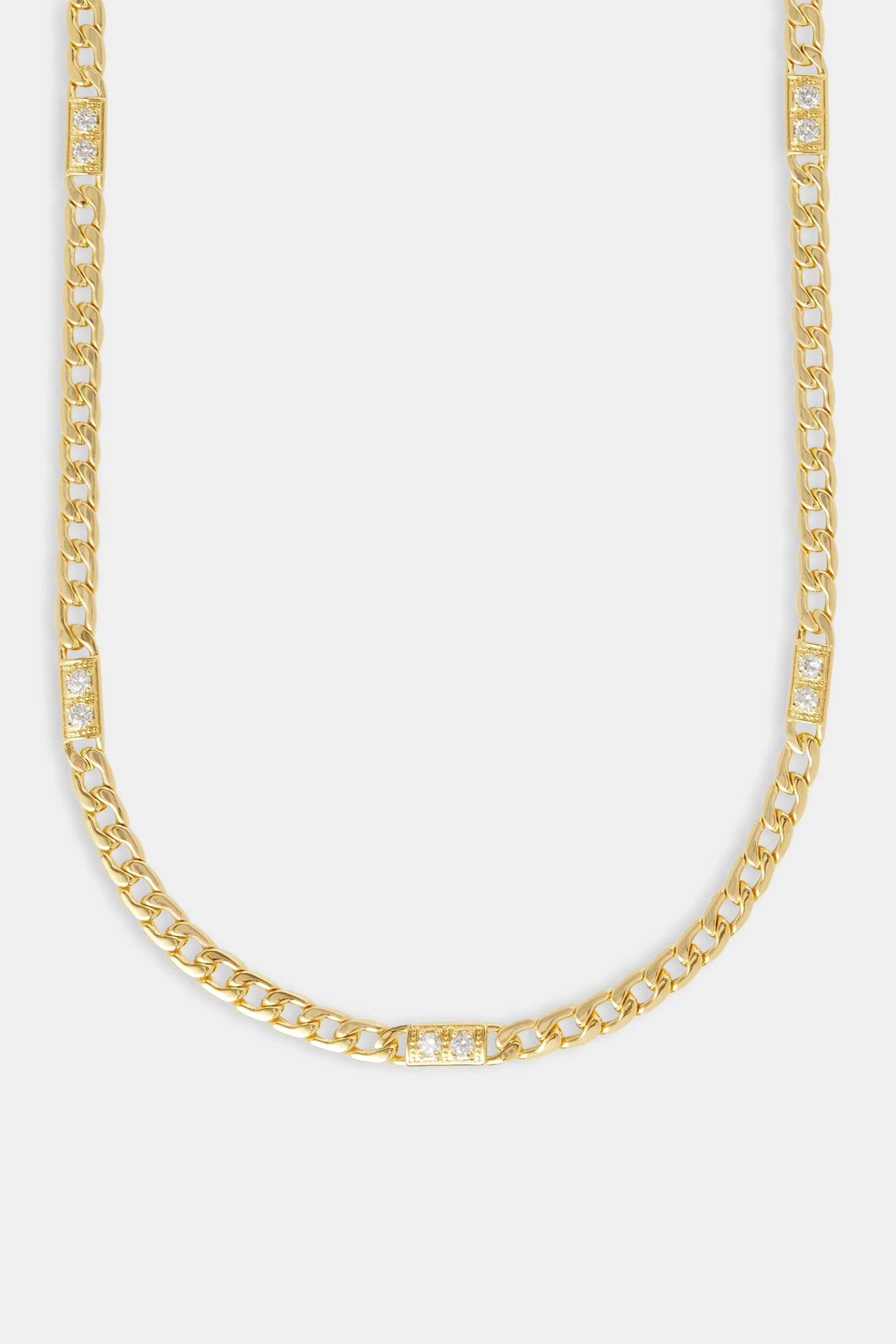 6mm Cuban CZ Panel Chain - Image 2