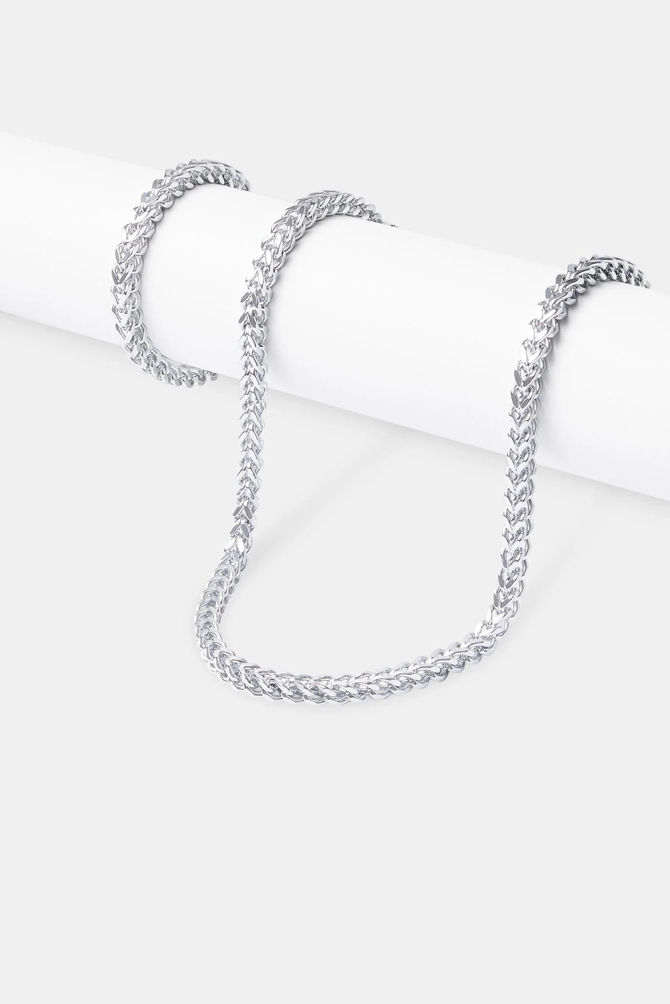 6mm Franco Chain & Bracelet - White - Image 2