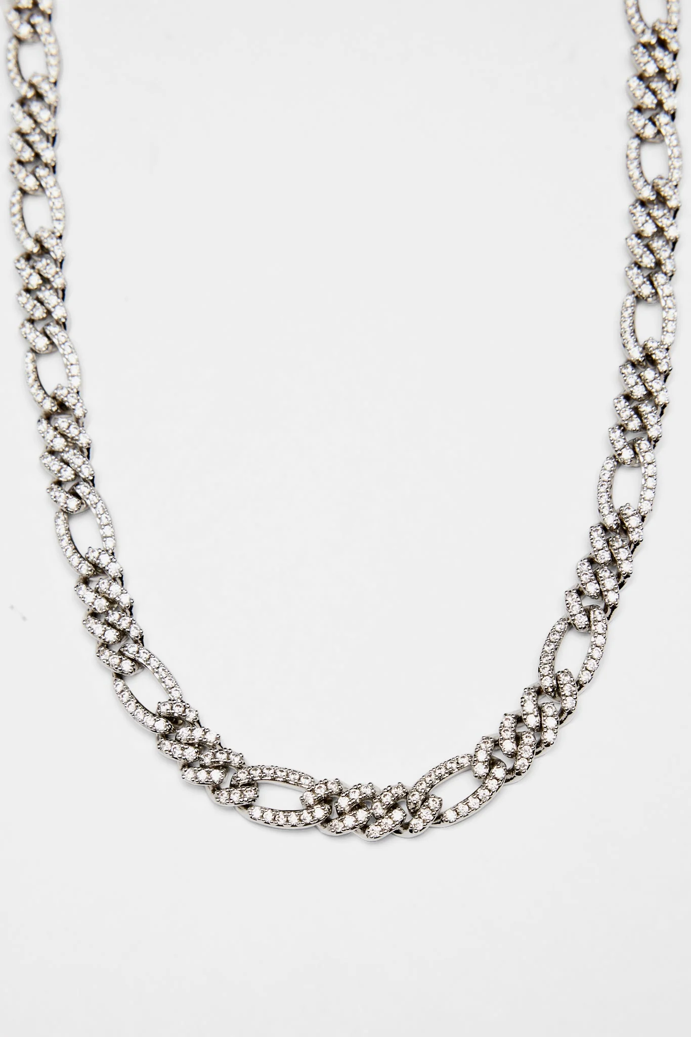 6mm Iced Figaro Chain