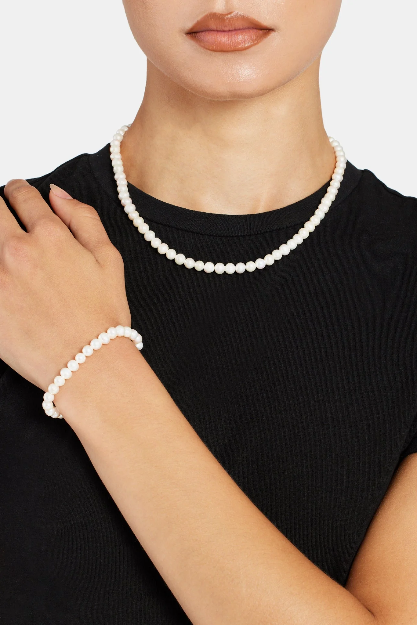 Women's 6mm Freshwater Pearl Necklace - Image 2