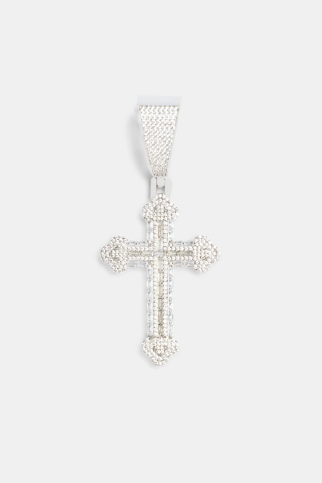 70mm Iced CZ Pave Cross Pendant - Image 2