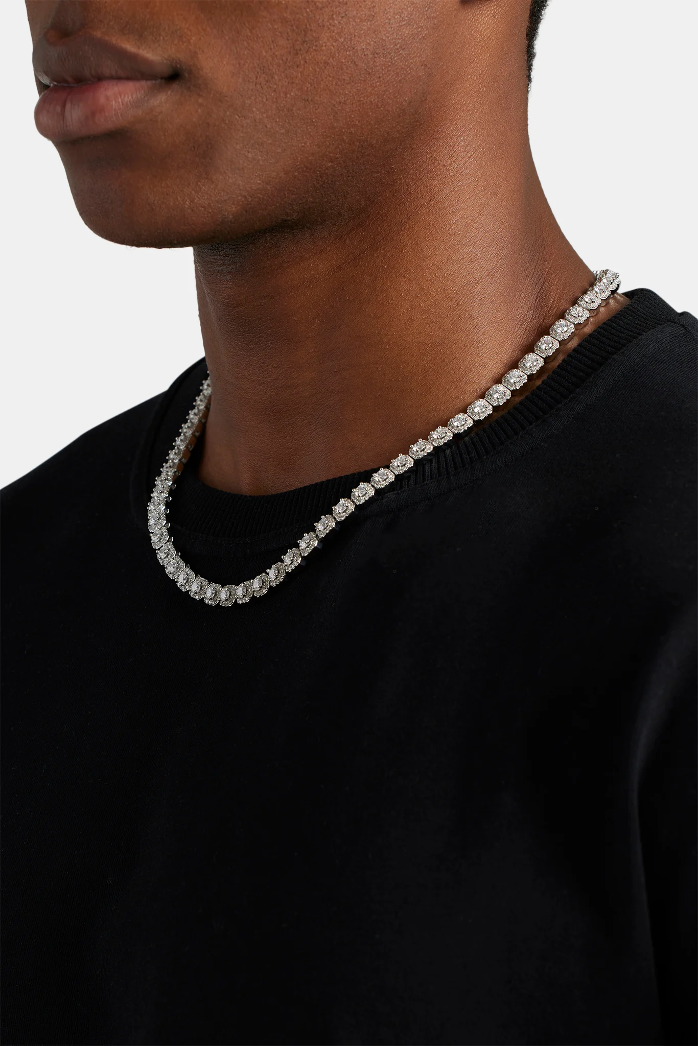 7mm Clustered Tennis Chain - Image 4