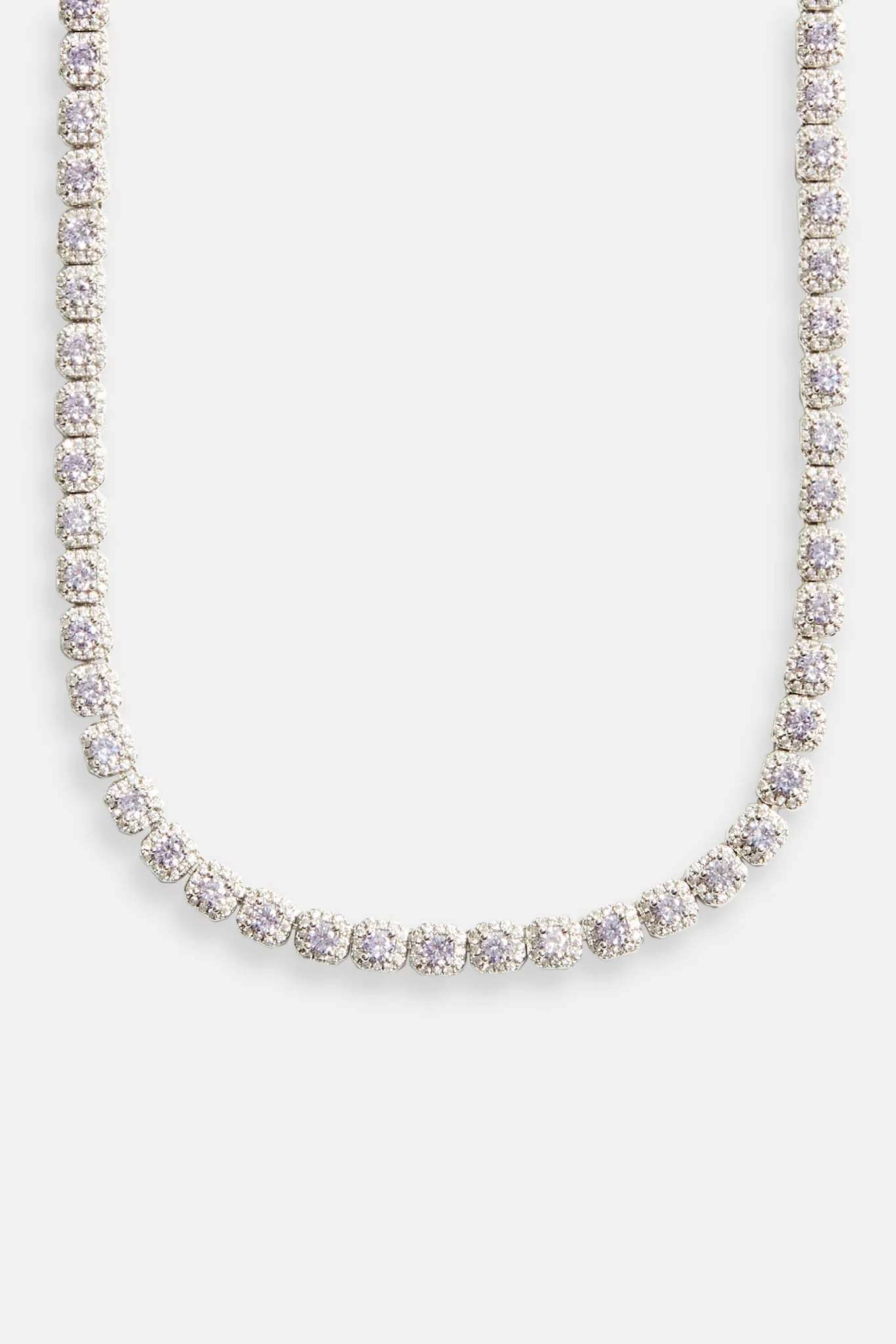 7mm Iced Lilac CZ Cluster Choker - Image 2