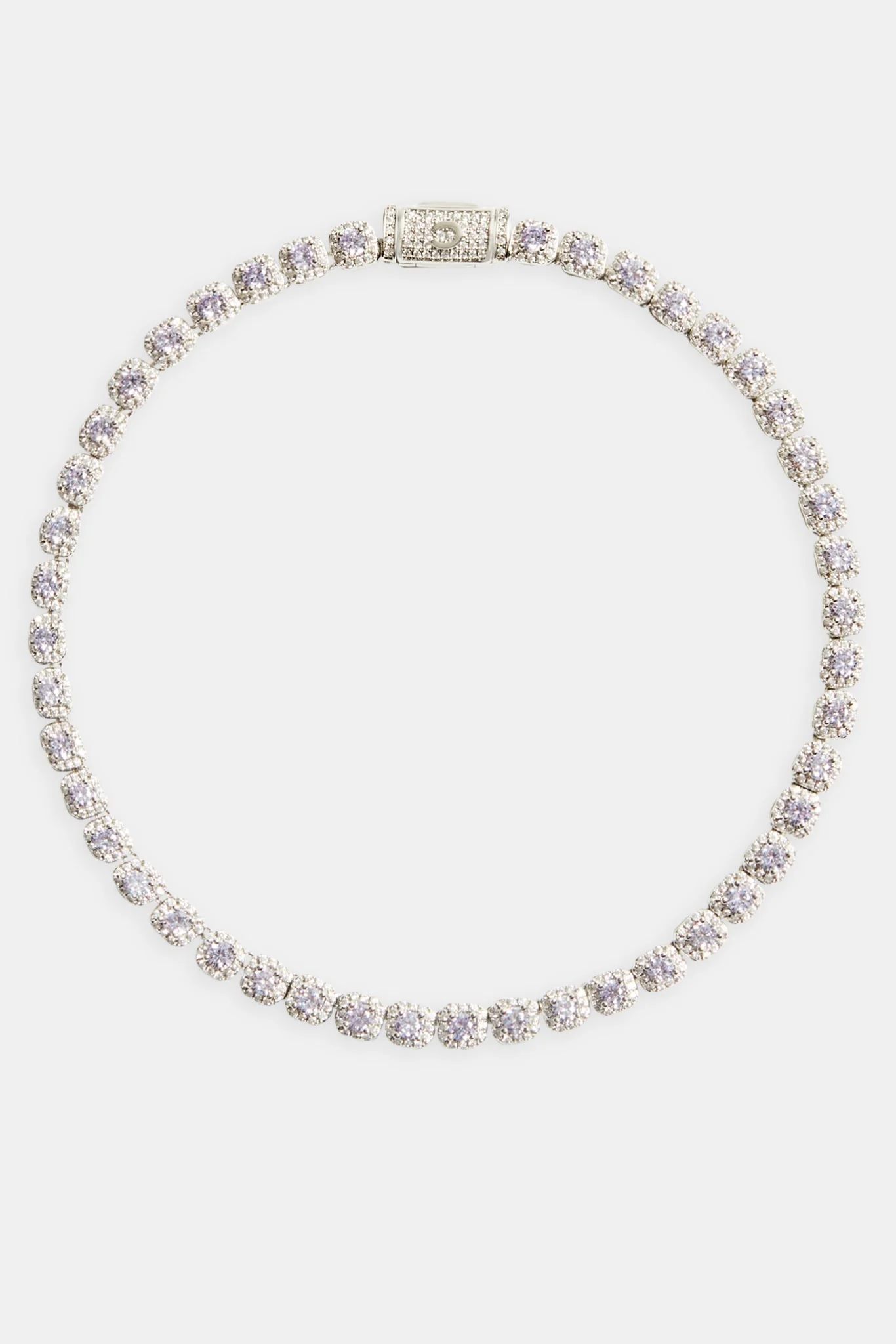 7mm Iced Lilac CZ Cluster Choker - Image 3