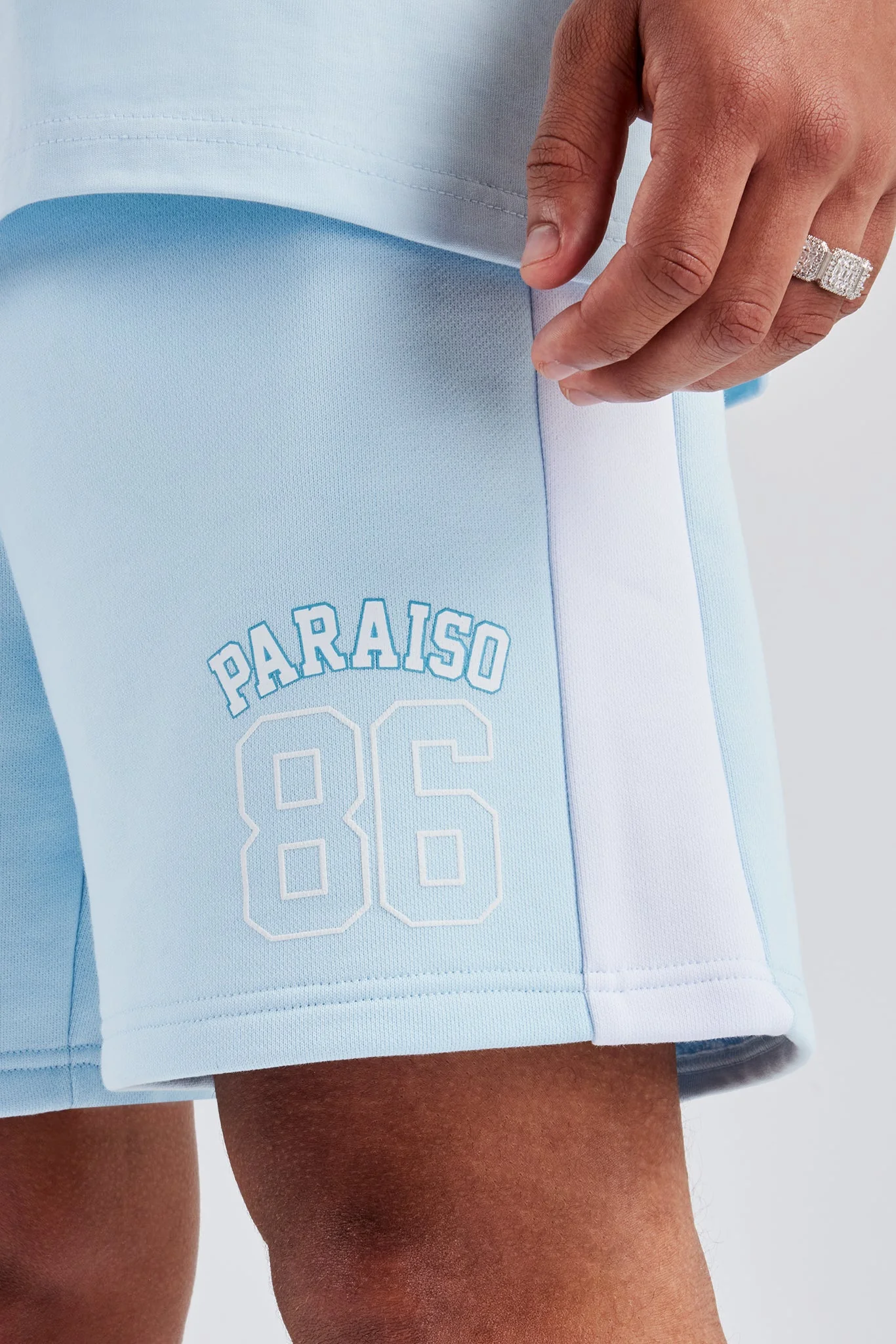 86 Varsity Jersey Short - Light Blue - Image 3