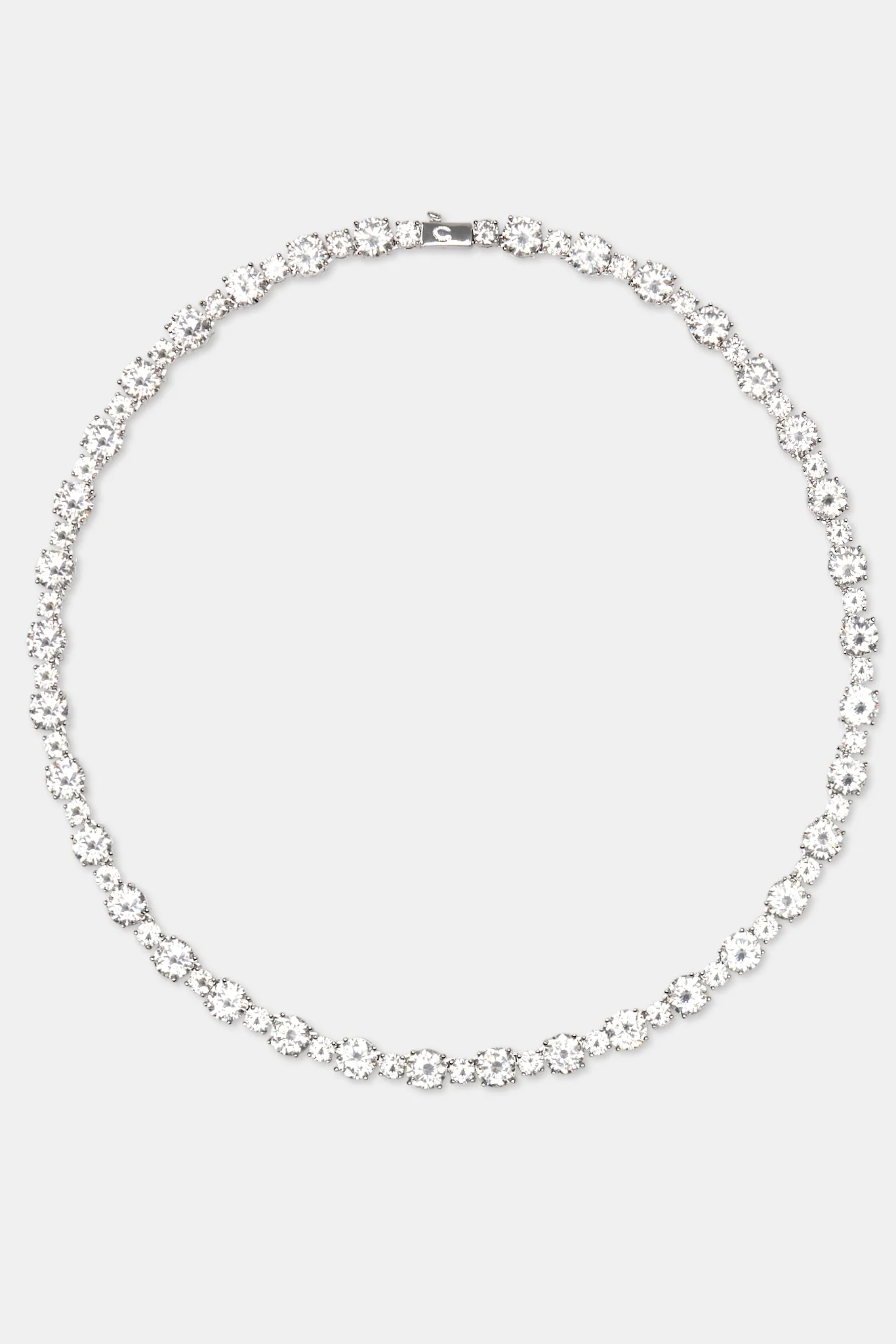 8mm Clear CZ Multi Size Tennis Chain - Image 5