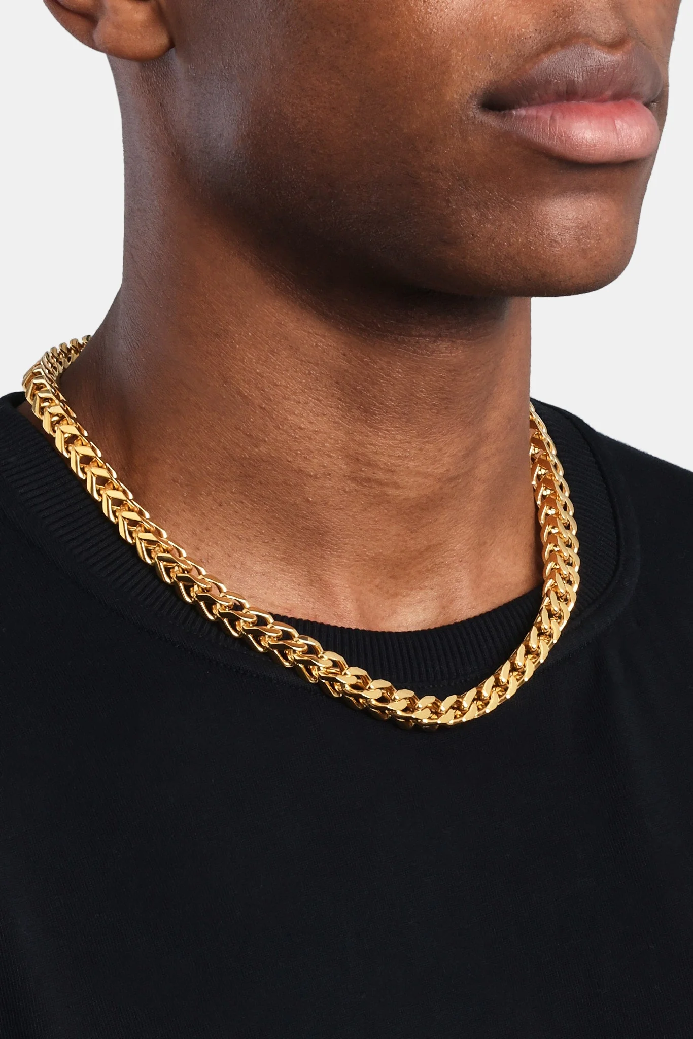 8mm Gold Plated Franco Chain - Image 4