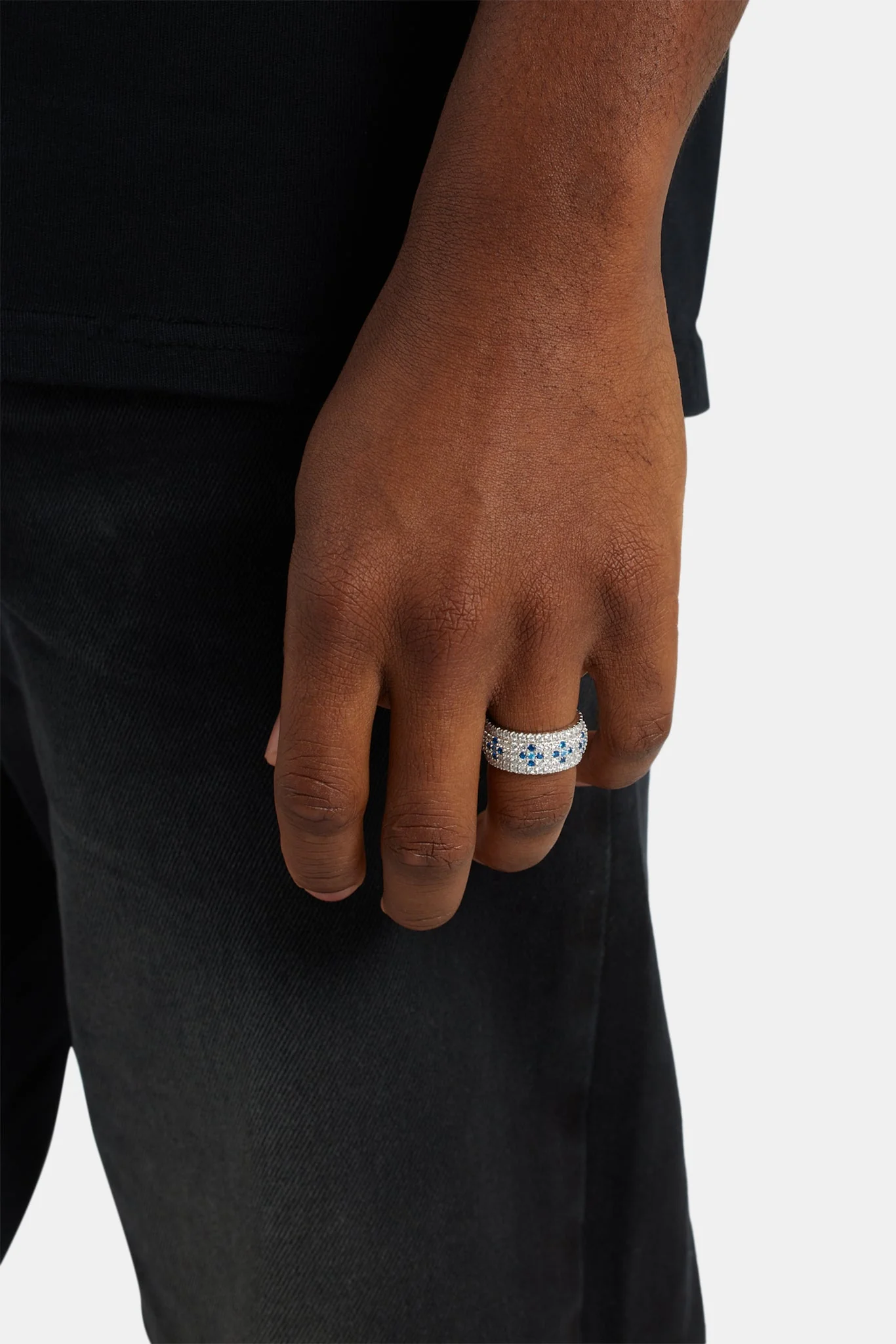 925 10mm Iced CZ Ring - Image 2
