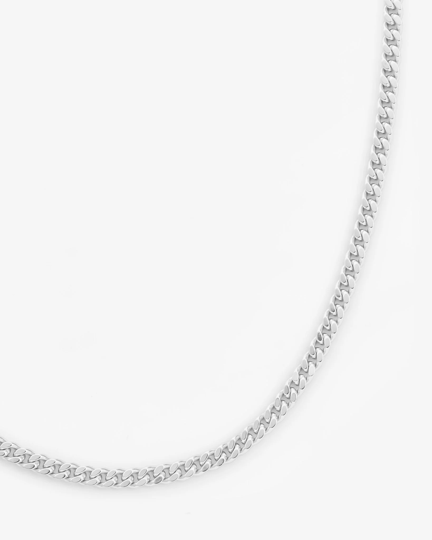 925 2.5mm Micro Cuban Chain - Silver - Image 2
