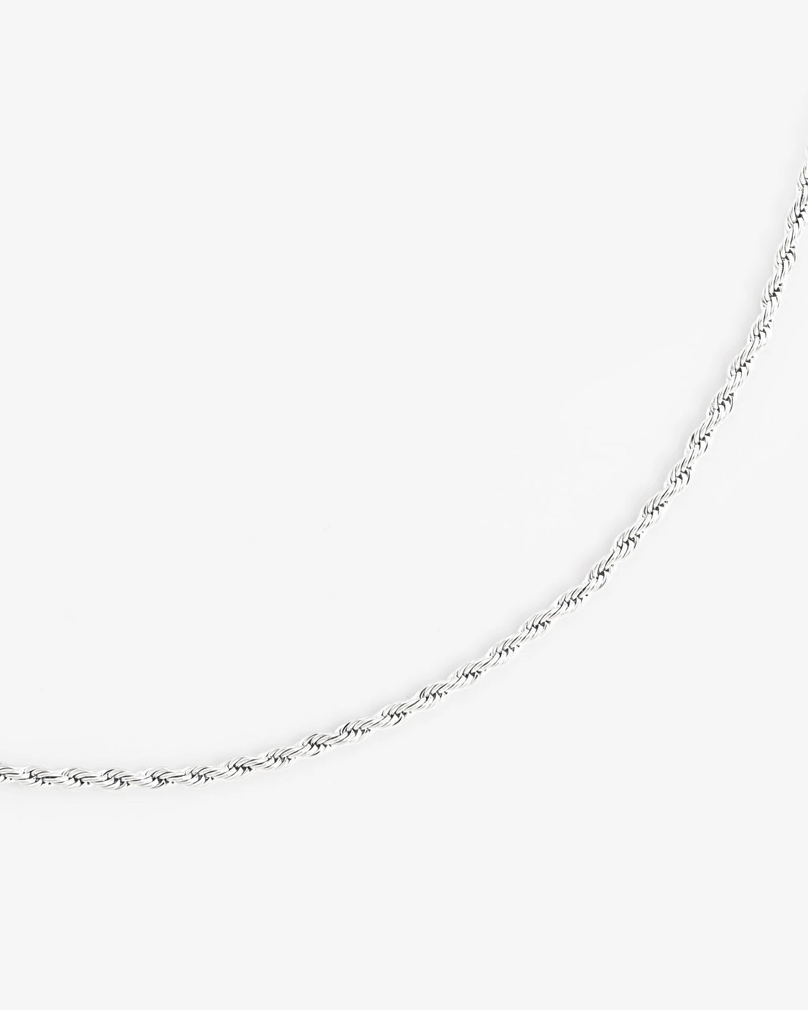 925 3mm Rope Chain - Silver - Image 2